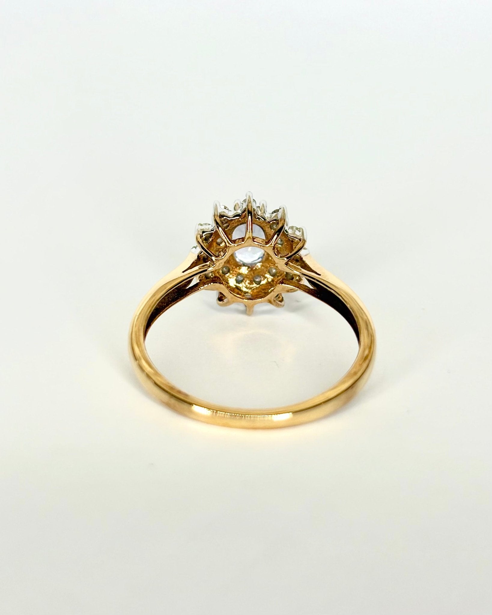 Bague Marguerite Tanzanite 0.45 ct & 24 Diamants "Anaya" - Elliade Paris