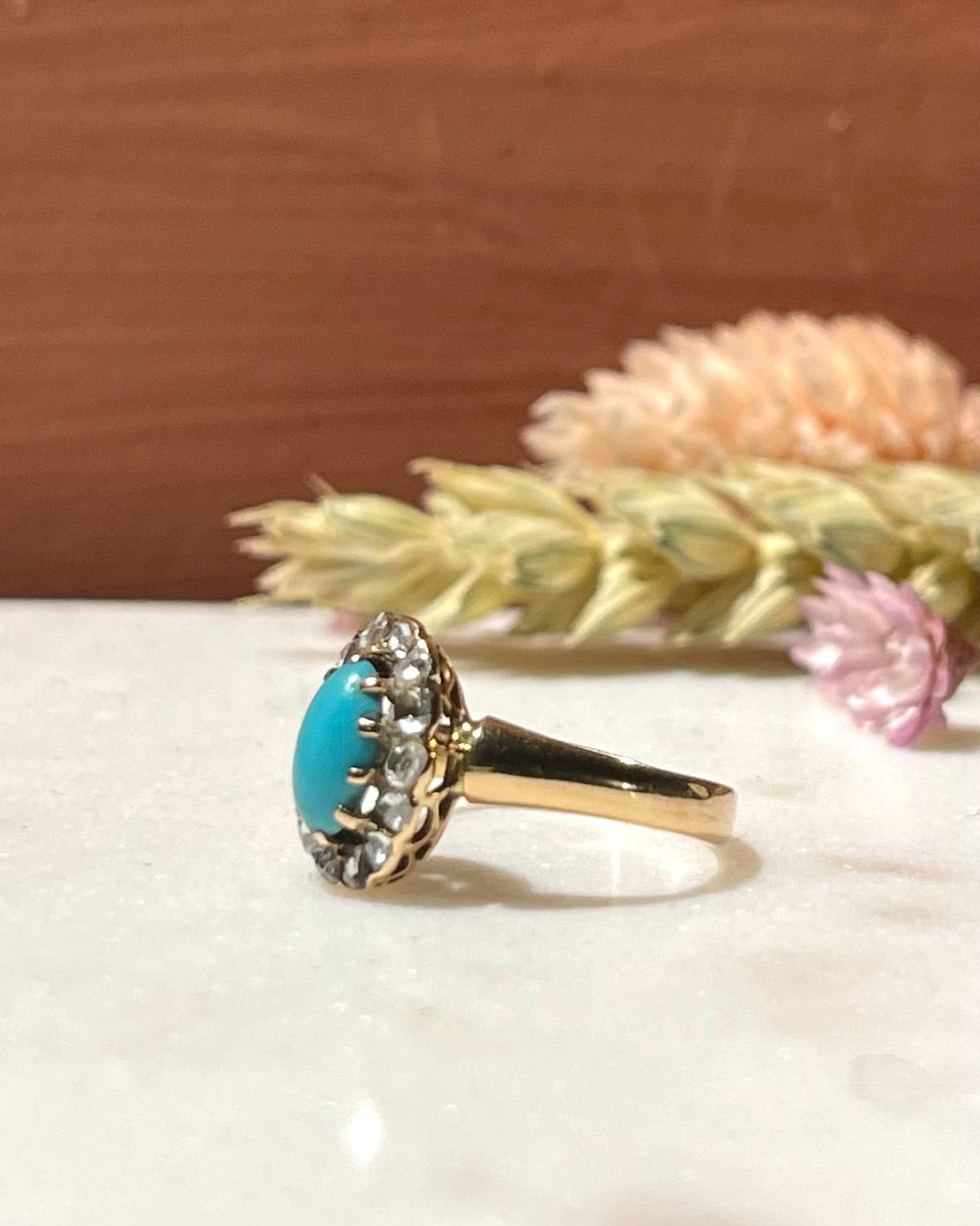 Bague Marguerite Turquoise "Monica" - Elliade Paris