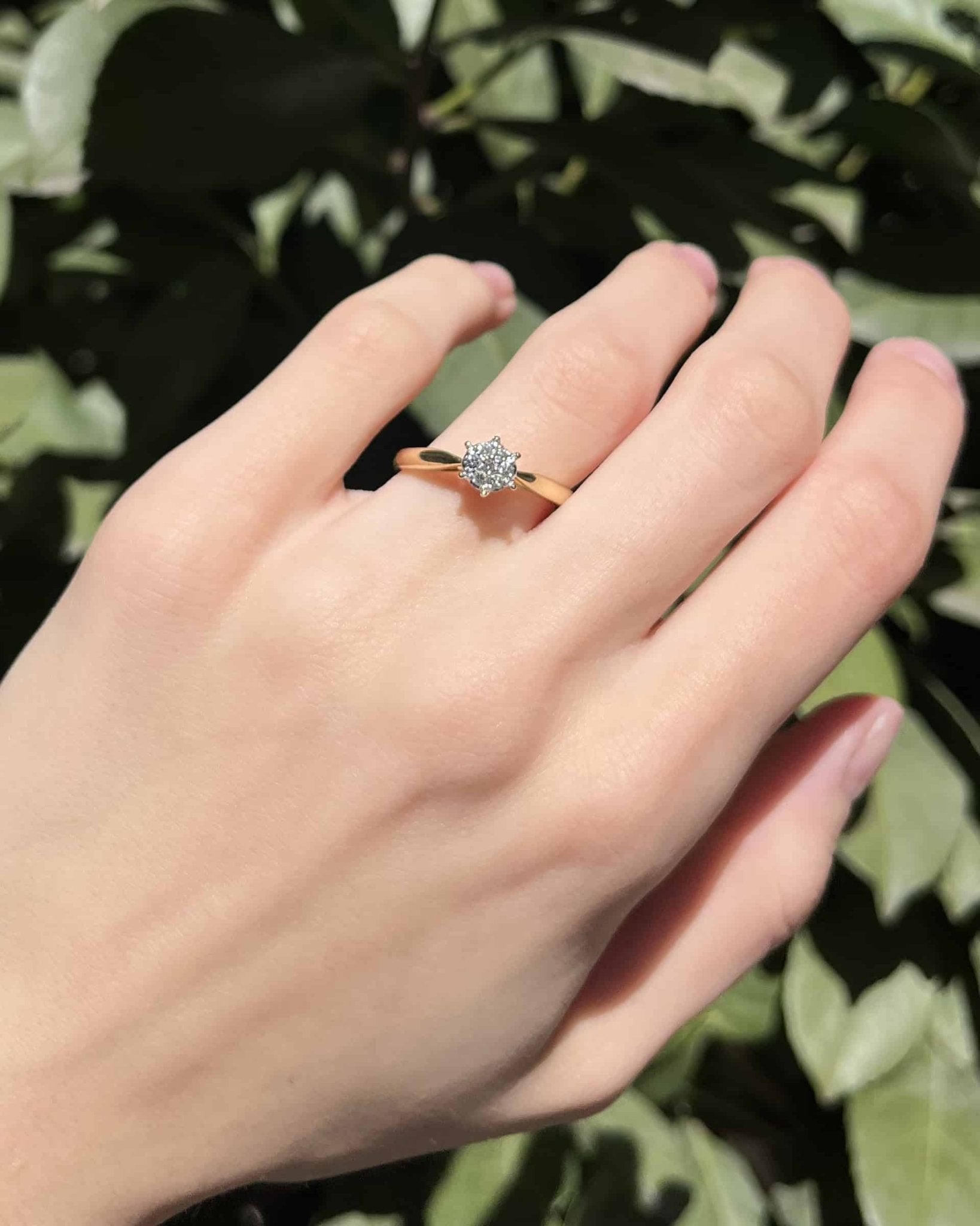 Bague Marguerite Vintage 7 Diamants "Markita" - Elliade Paris