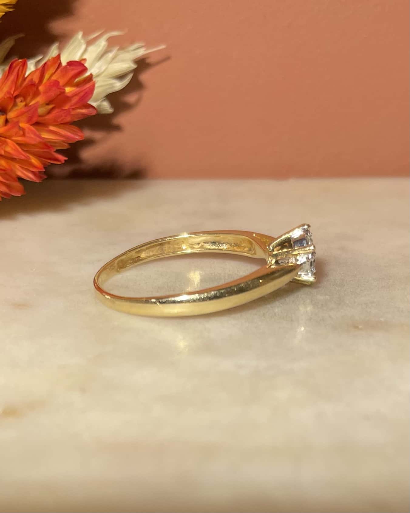 Bague Marguerite Vintage 7 Diamants "Markita" - Elliade Paris