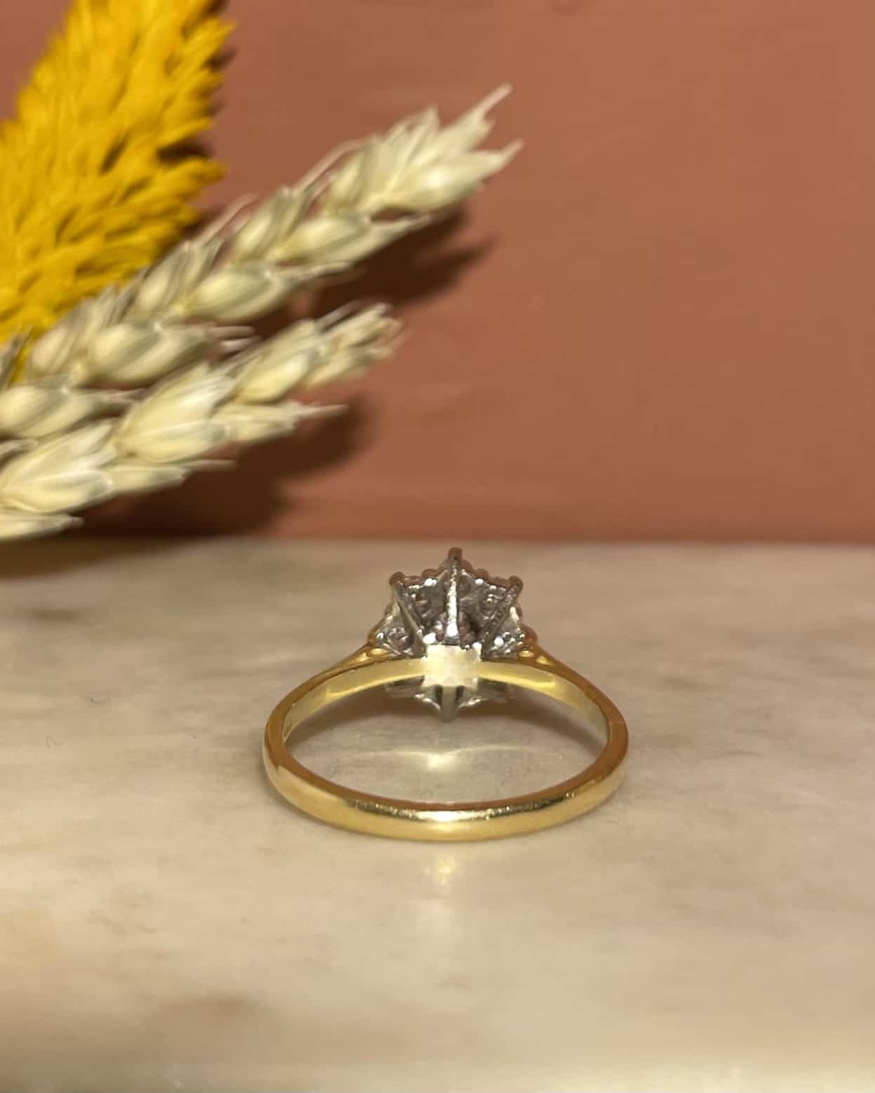 Bague Marguerite Vintage Diamants 1.20 Carat "Maggie"