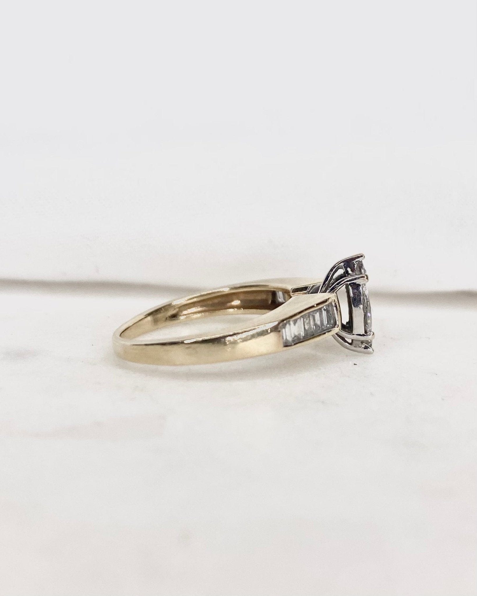 Bague Marquise Diamants 0.52 carat "Zoé" - Elliade Paris