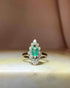Bague marquise émeraude & diamants "Vittorina" - Elliade Paris