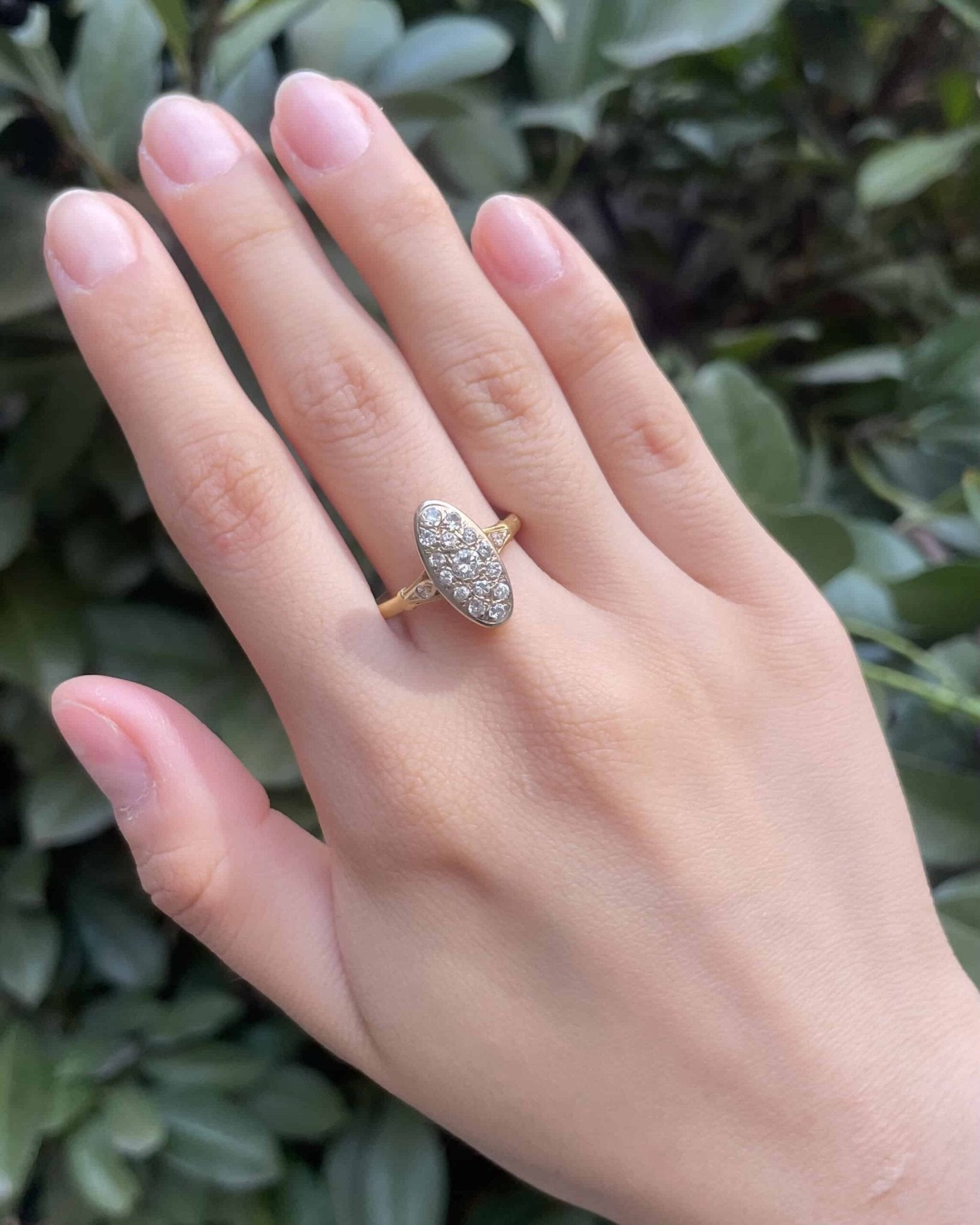 Bague Marquise Or et 17 Diamants "Monica" - Elliade Paris