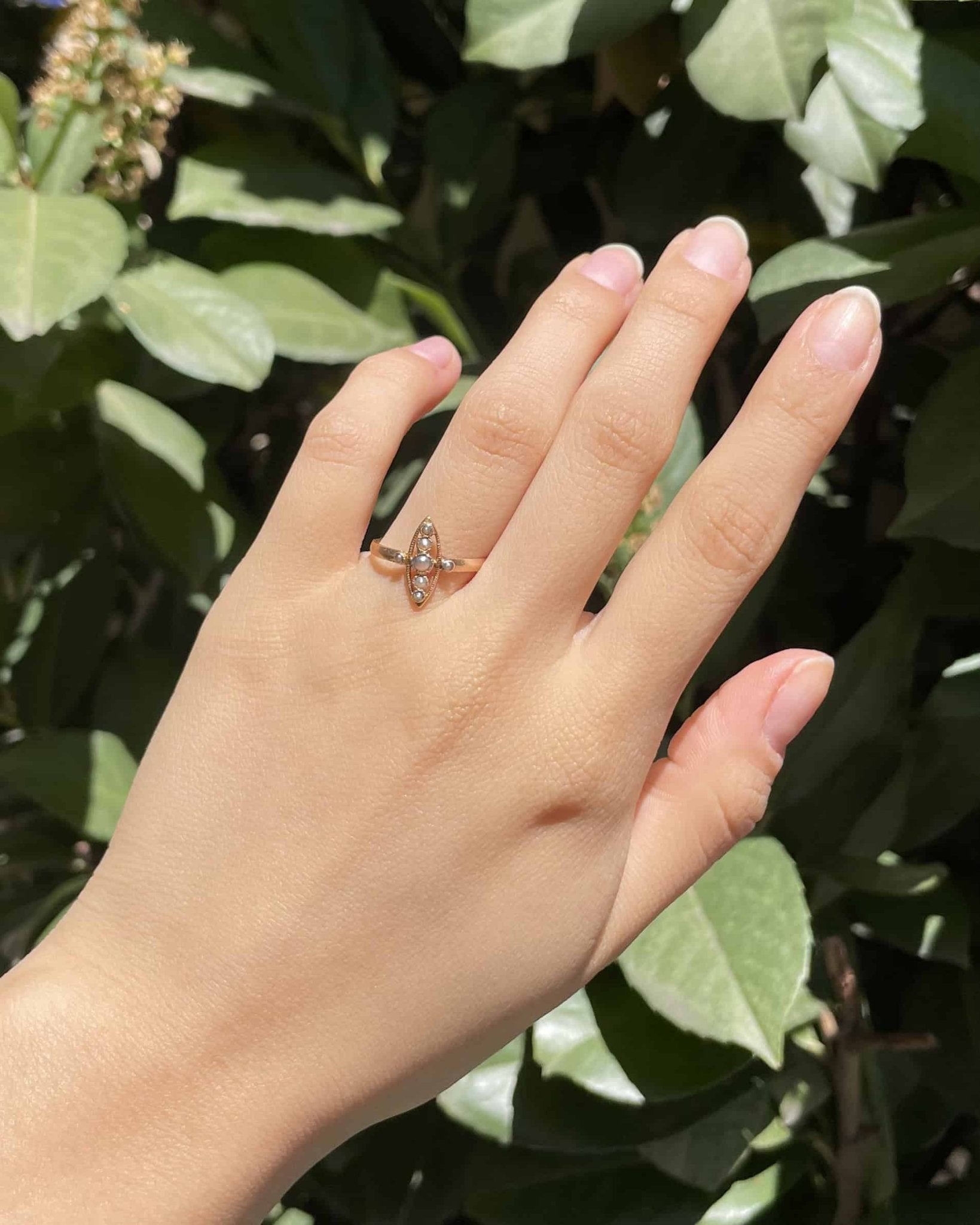 Bague Marquise Perles "Polena" - Elliade Paris