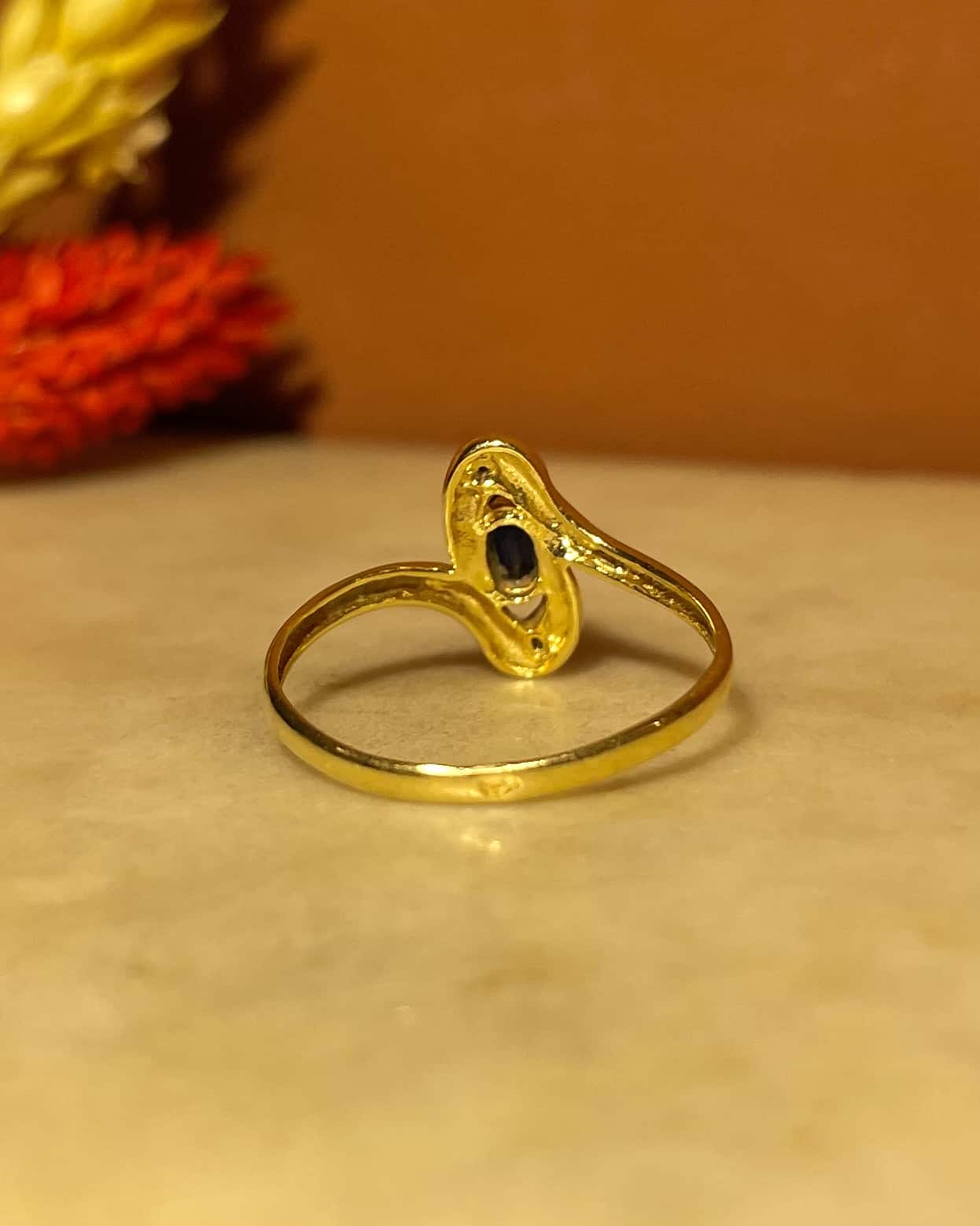 Bague Marquise Saphir & Diamants "Antonia" - Elliade Paris