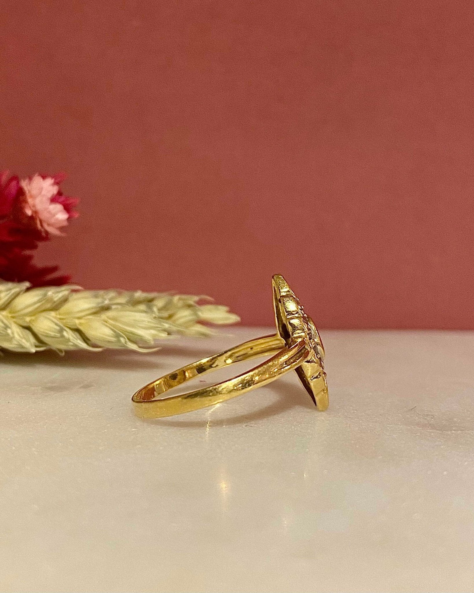 Bague Marquise Saphir & Diamants "Monsee" - Elliade Paris