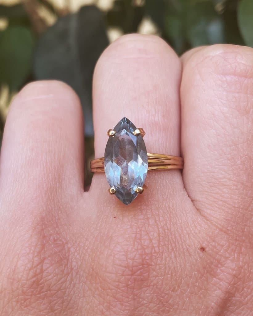 Bague Marquise Topaze "Séréna" - Elliade Paris