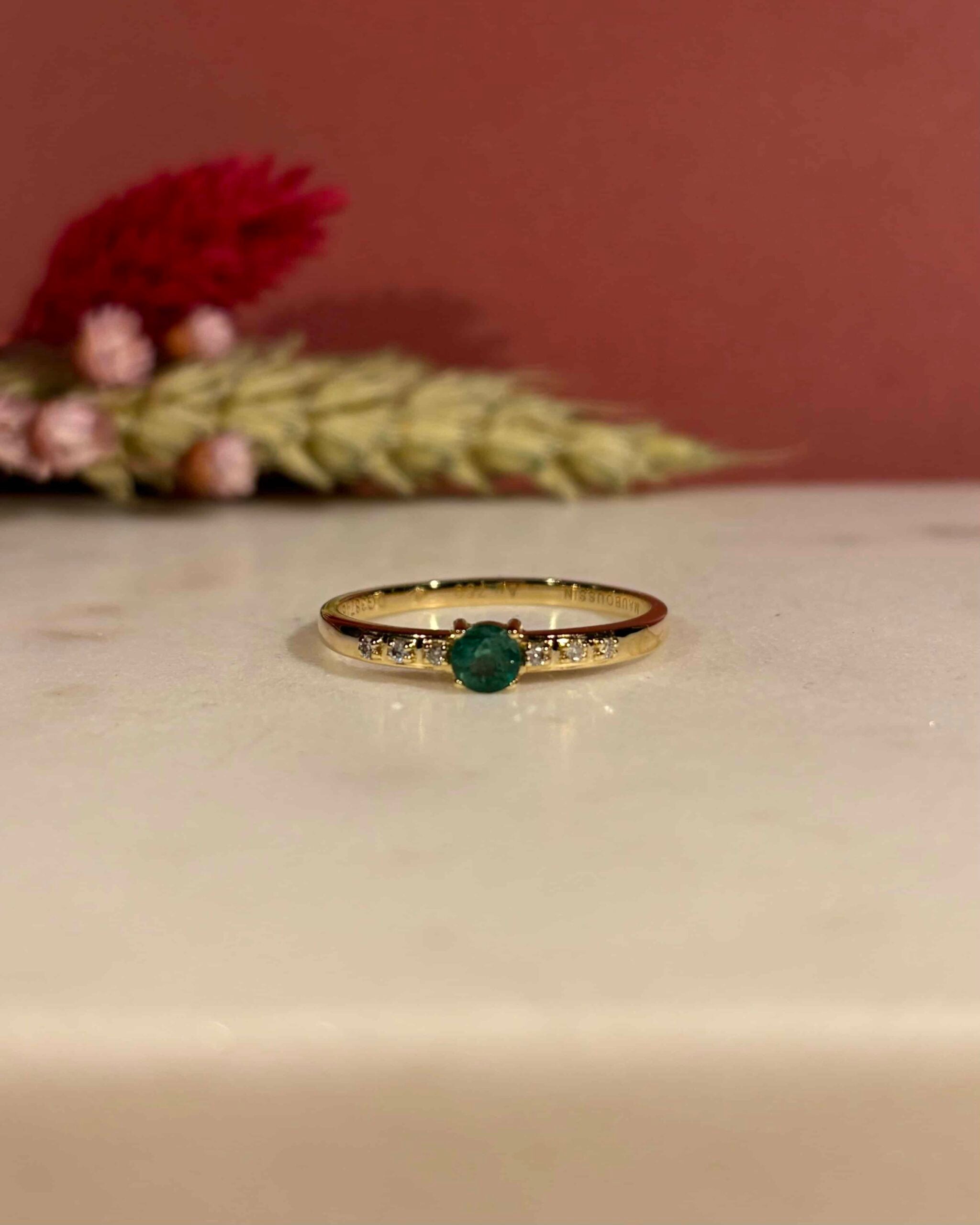 Bague Emeraude 0.30 Carat & Diamants "Malie"