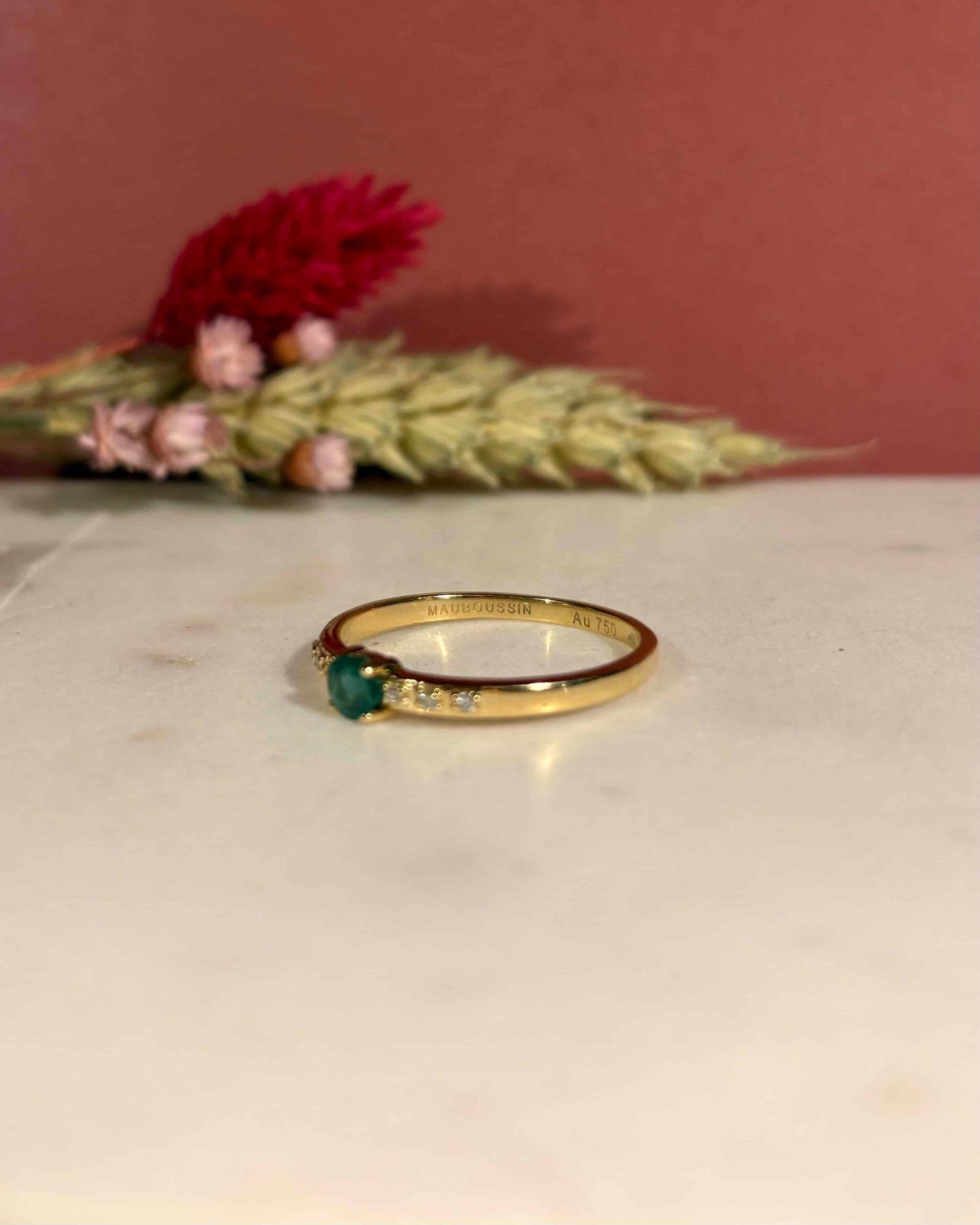 Bague Emeraude 0.30 Carat & Diamants "Malie"
