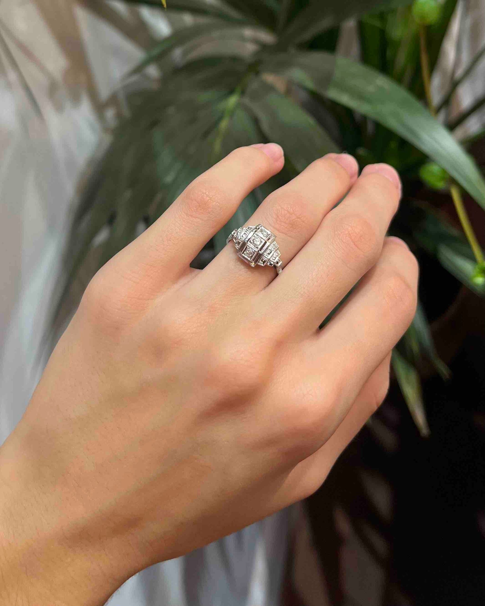 Bague Art-déco Diamants "Jess"