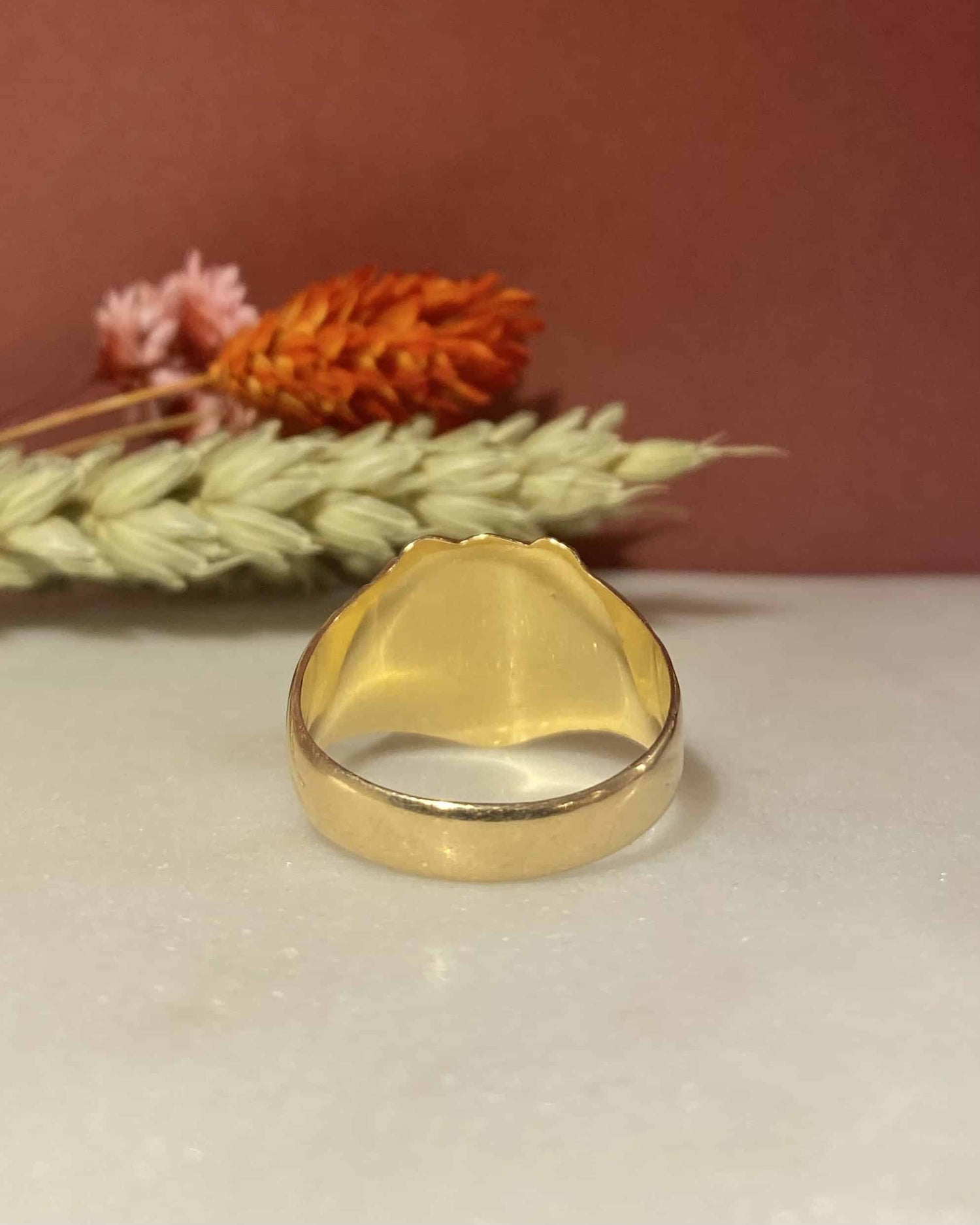 Chevalière Vintage Lion Rubis "Zofia"