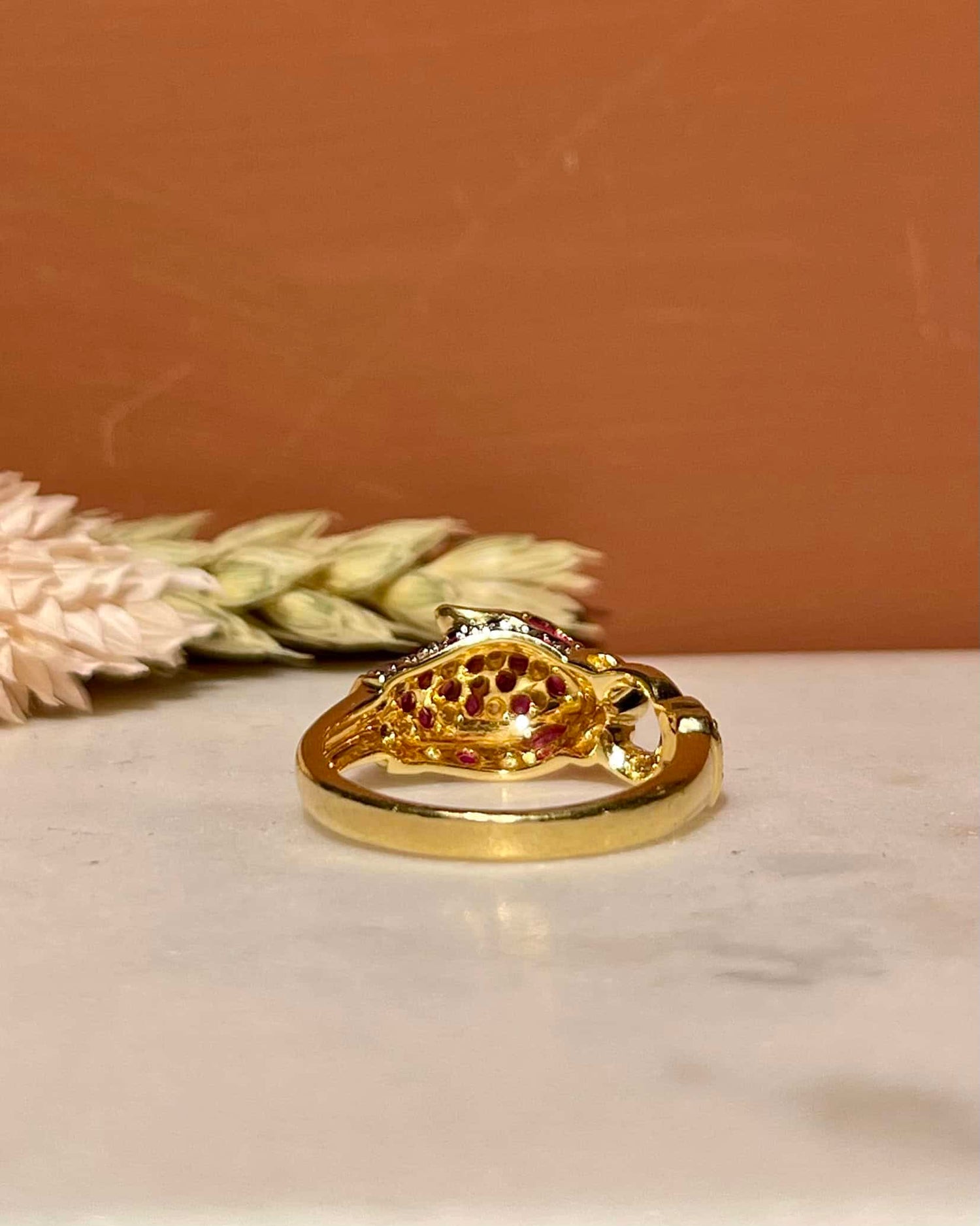 Bague Panthère Rubis et Diamants "Sasha"