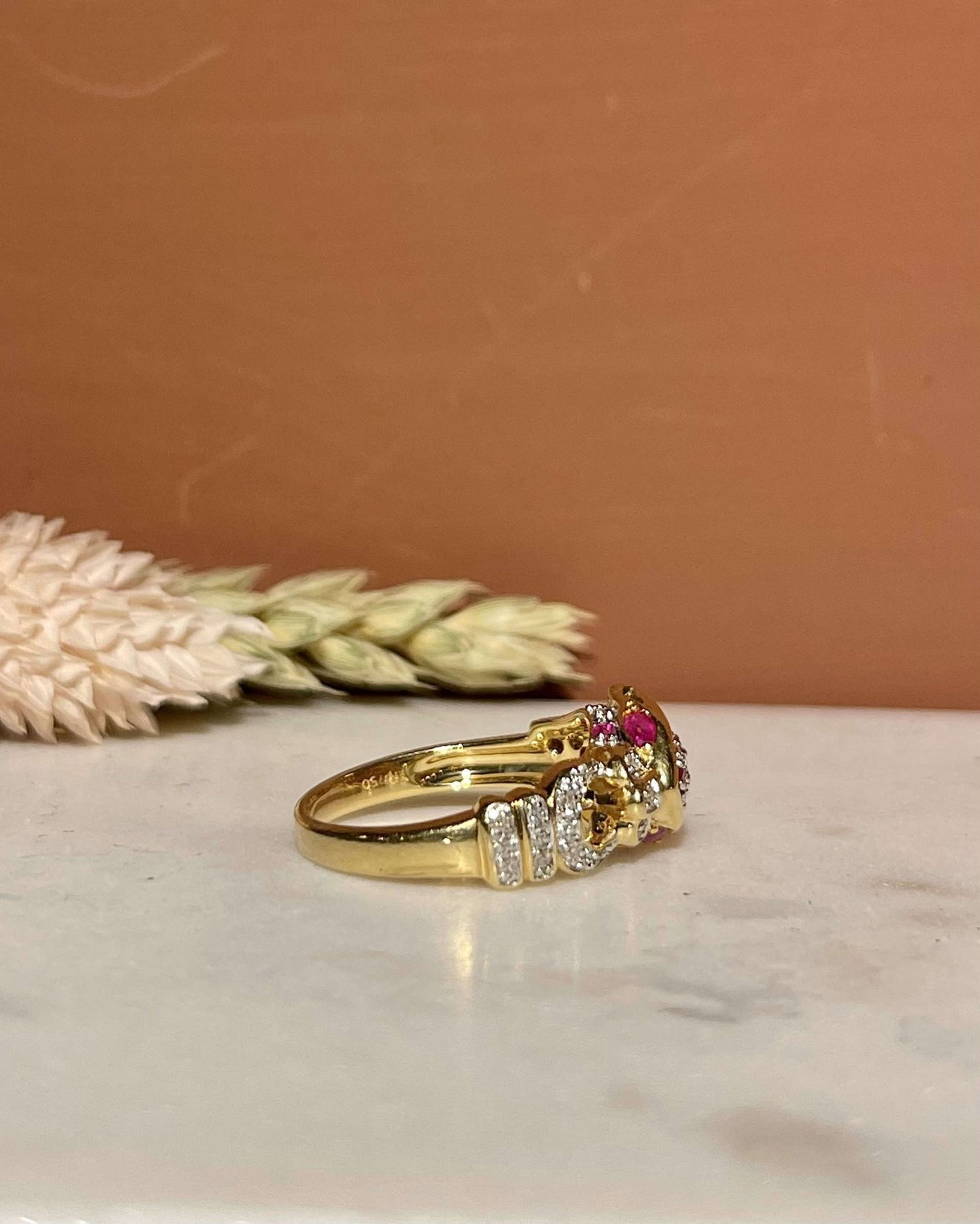 Bague Panthère Rubis et Diamants "Sasha" - Elliade Paris