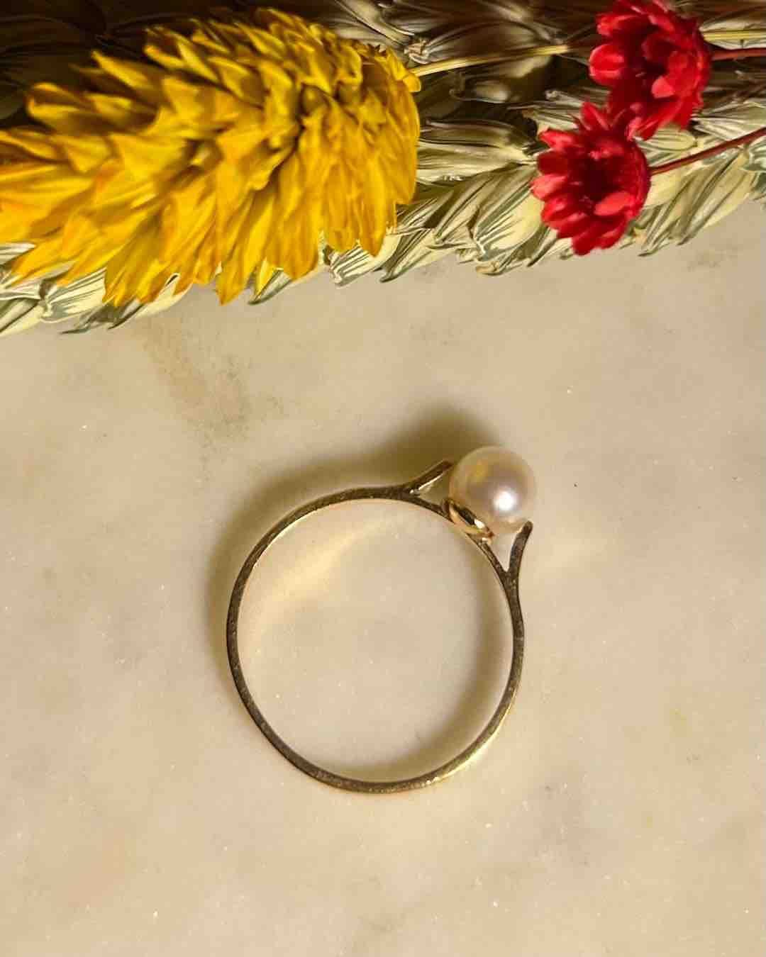 Bague Perle vintage "Kishaya" - Elliade Paris
