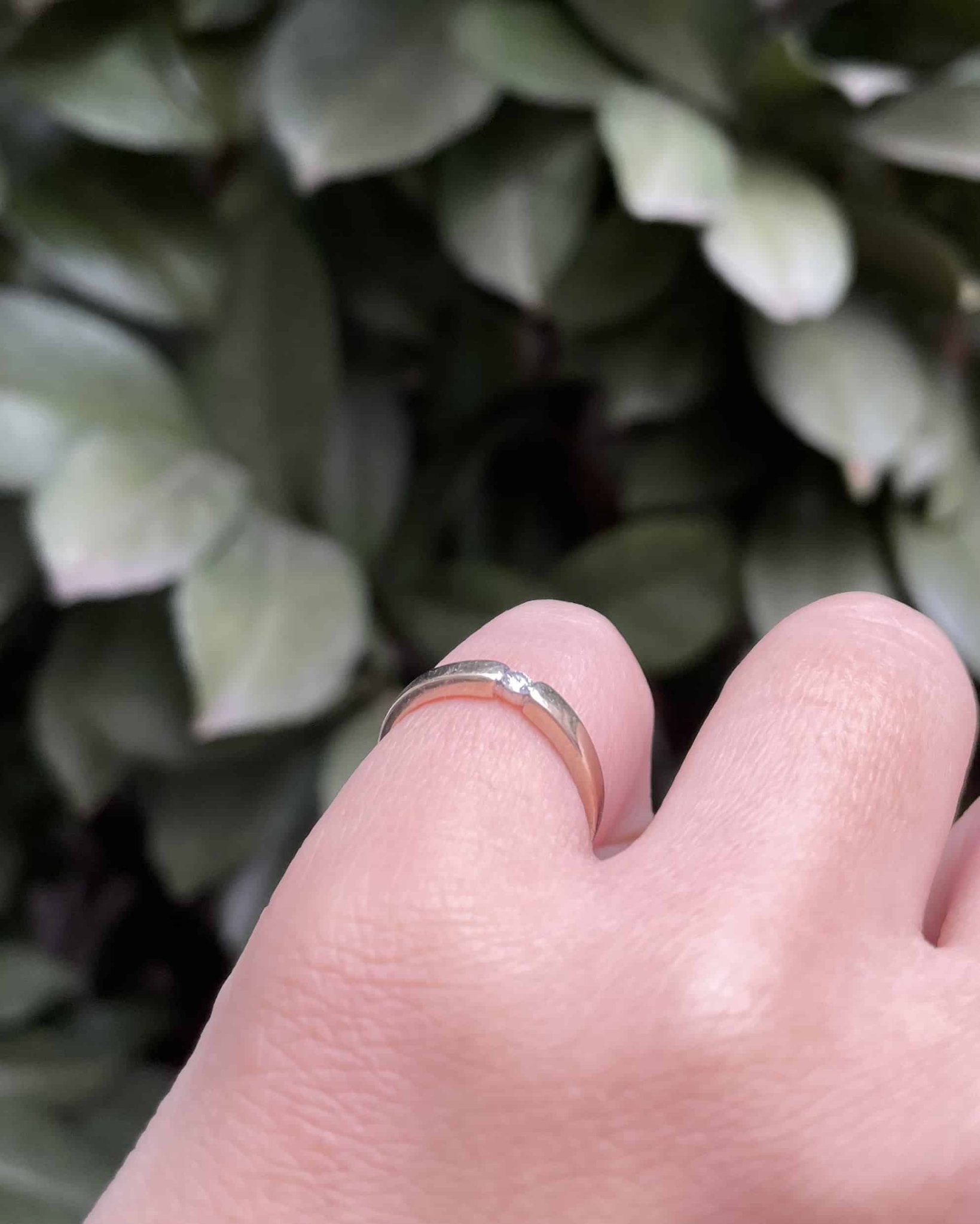 Bague Pinky Jonc Diamant "Frayla" - Elliade Paris