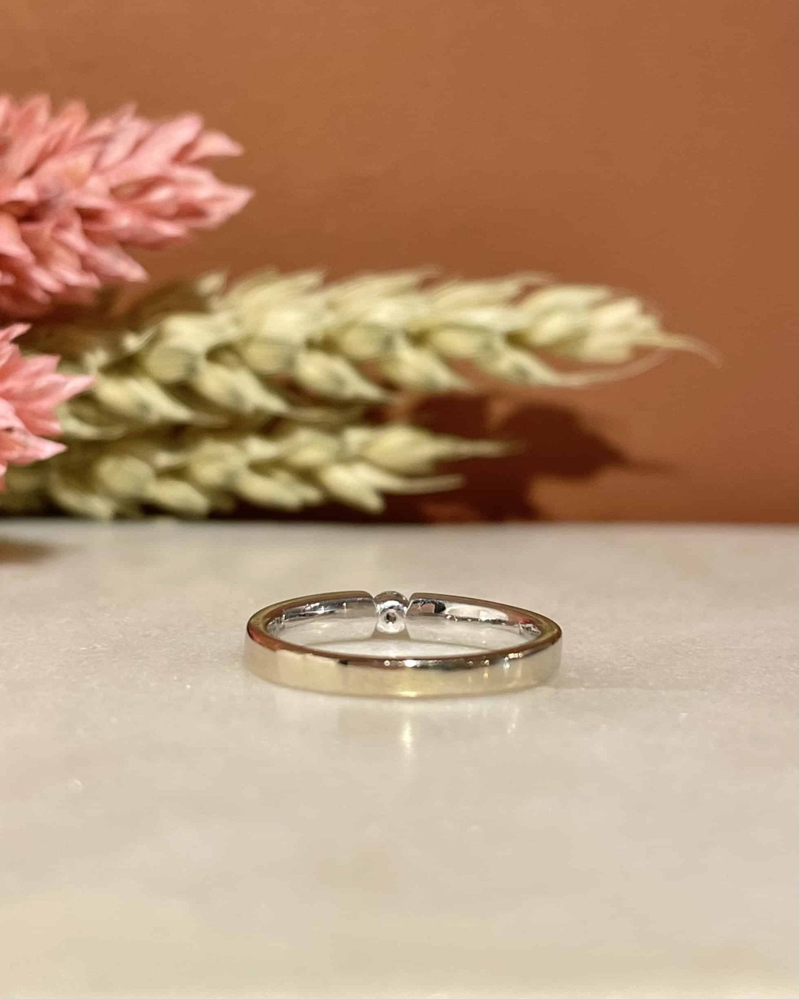 Bague Pinky Jonc Diamant "Frayla" - Elliade Paris