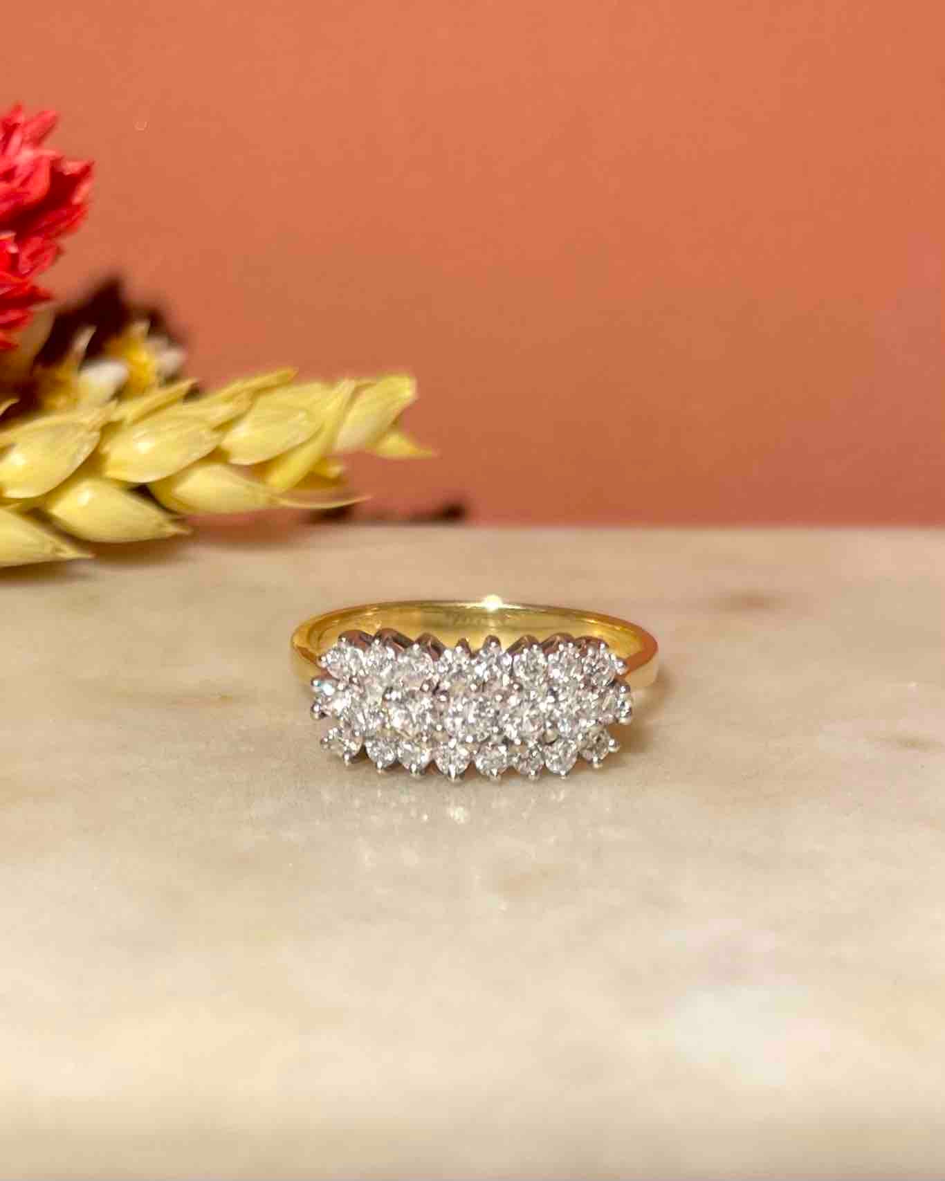 Bague Rivière 23 Diamants 0.60 carat "Stelly" - Elliade Paris