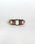 Bague Rivière 3 Opales & 2 Rubis "Sasha" - Elliade Paris