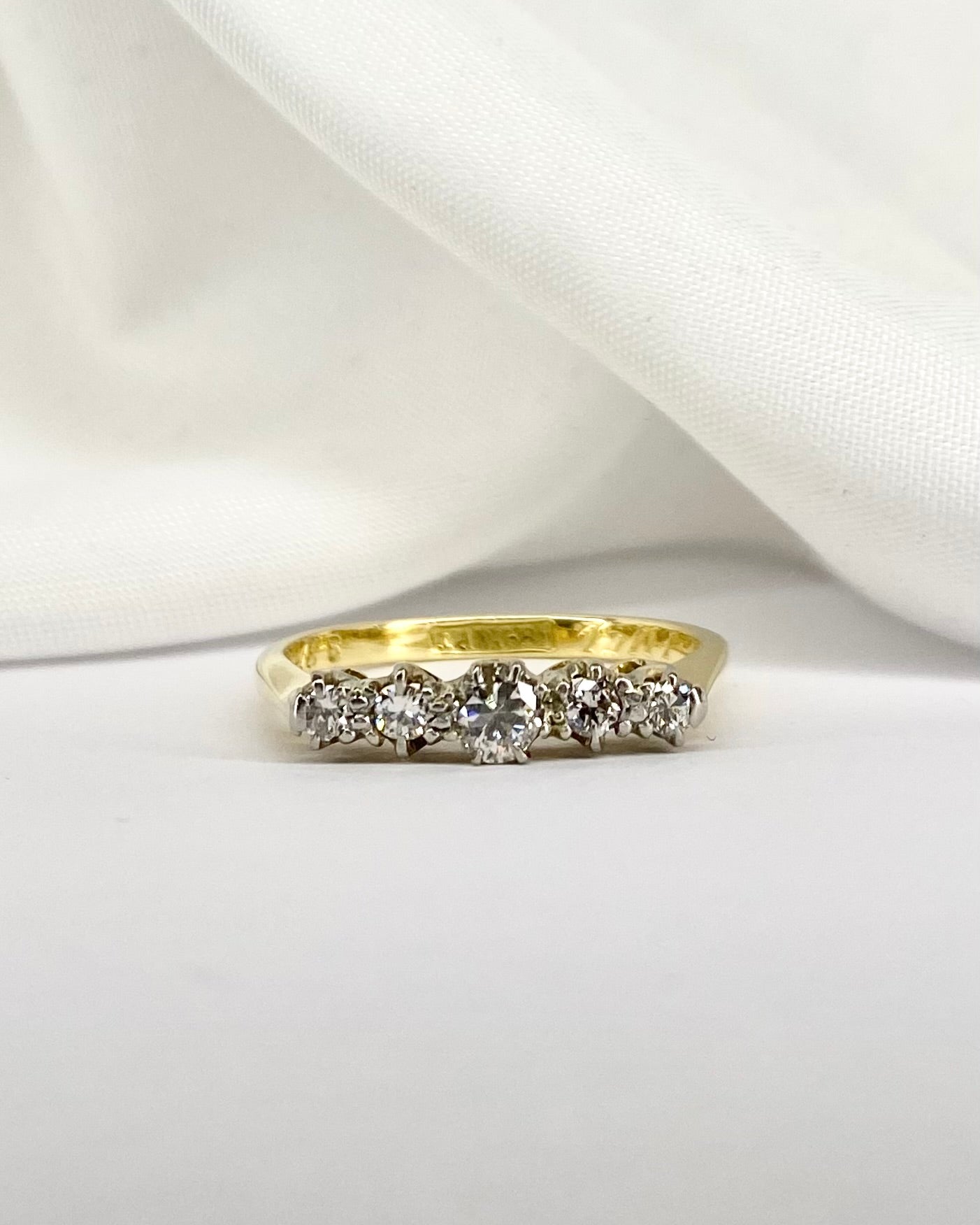 Bague Rivière 5 Diamants "Bella" - Elliade Paris