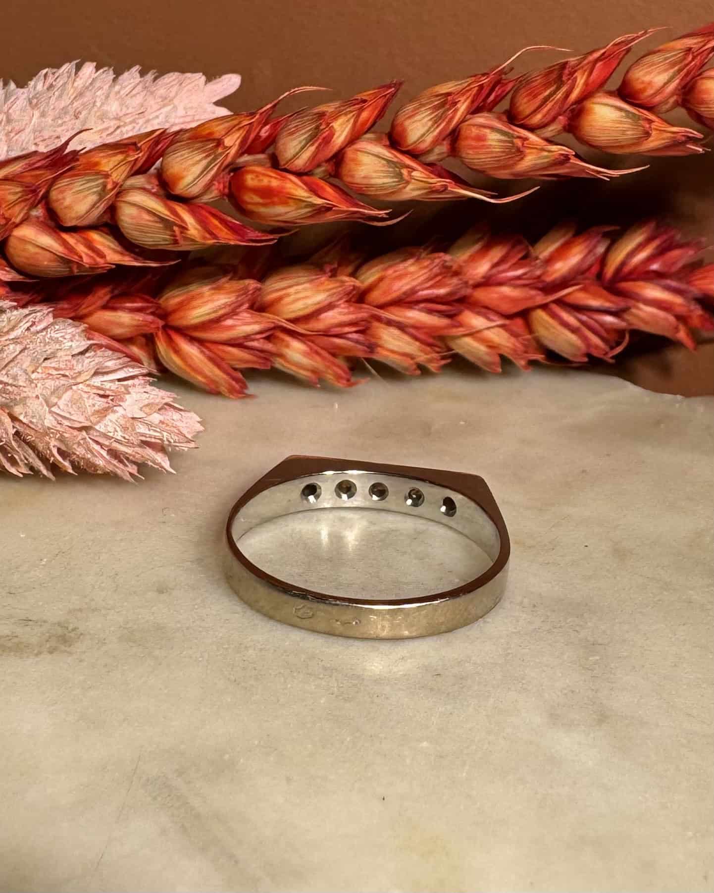 Bague rivière 5 Diamants "Poppy" - Elliade Paris