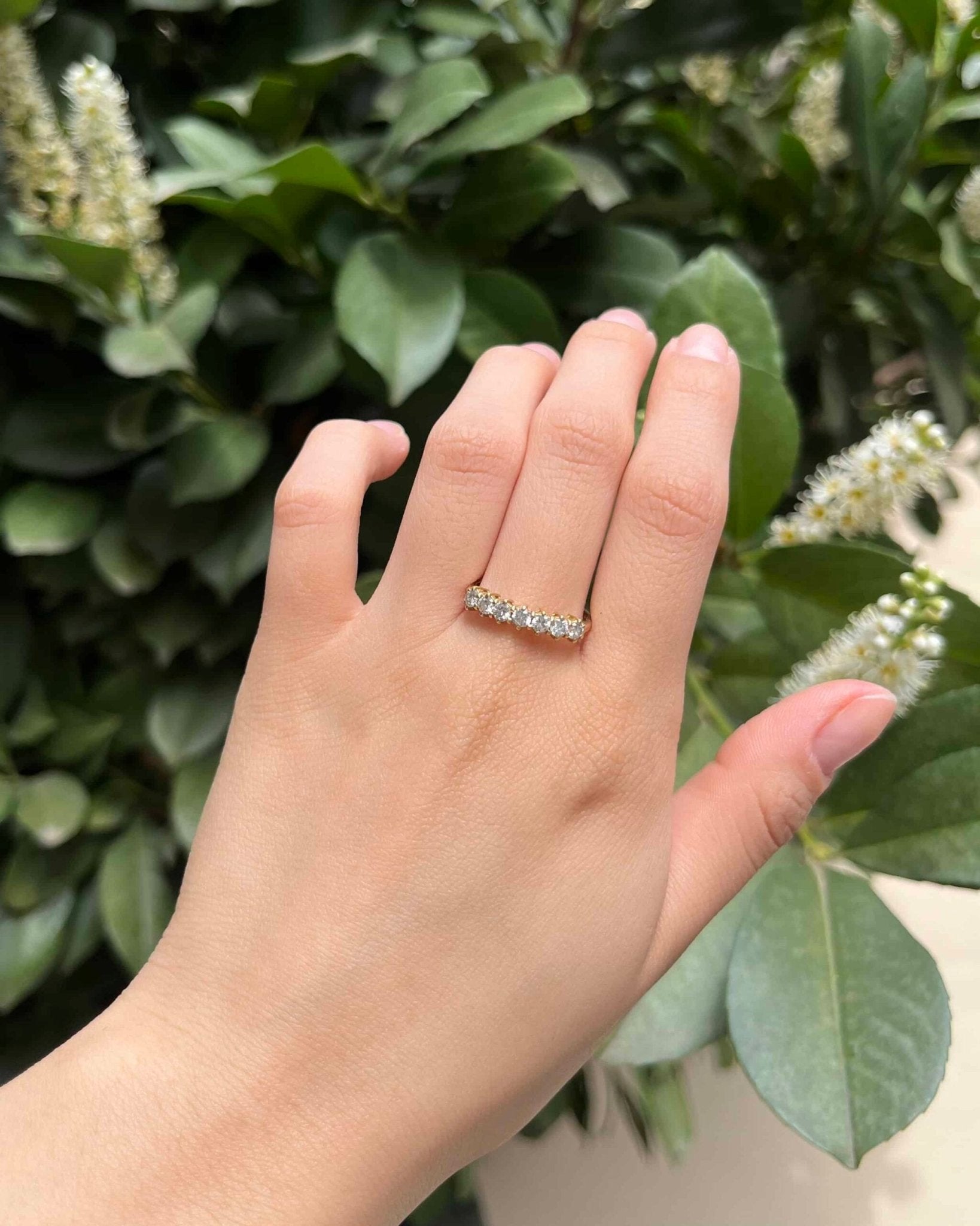 Bague Rivière 7 Diamants "Adallinda" - Elliade Paris