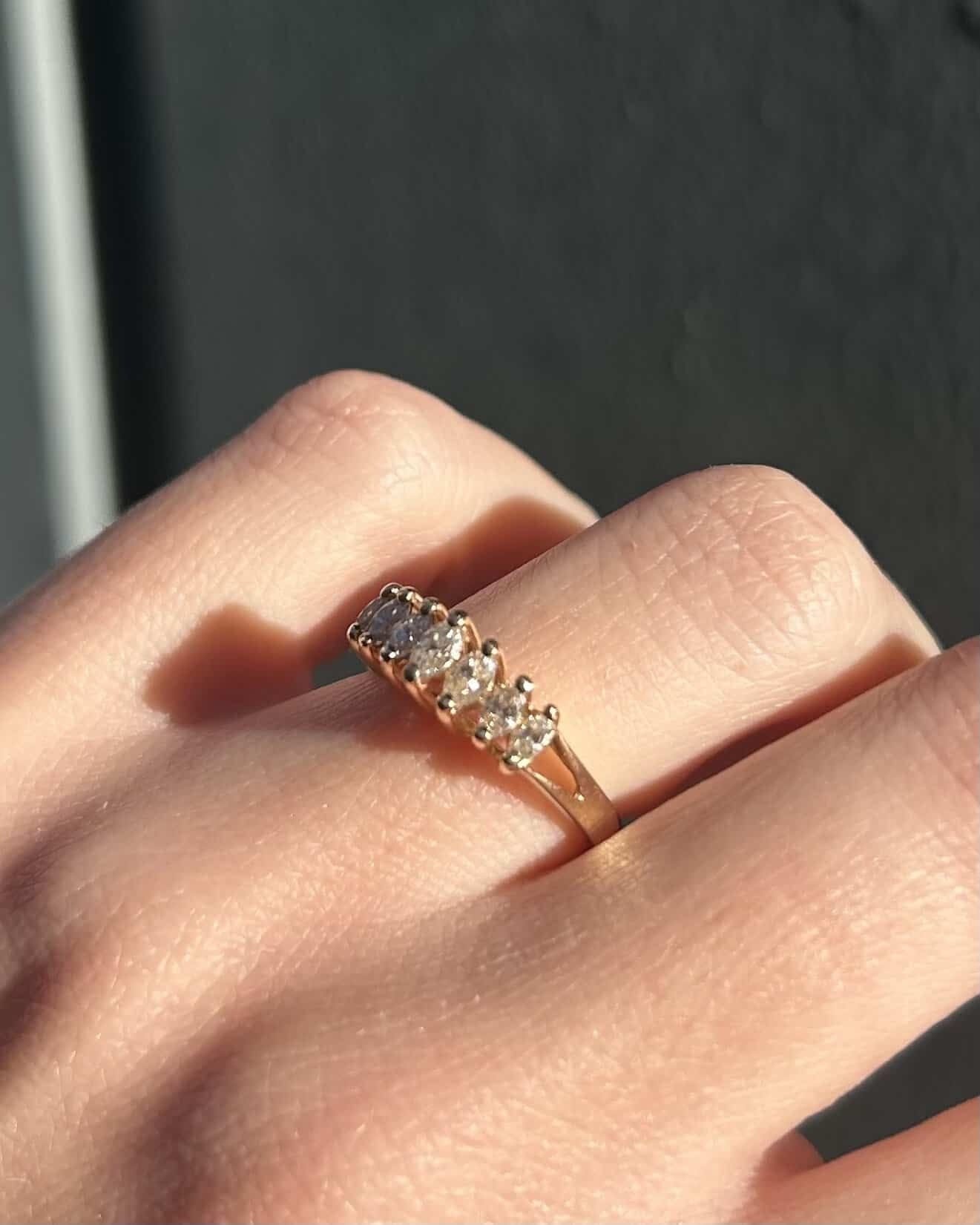 Bague Rivière 7 Diamants "Ranya" - Elliade Paris