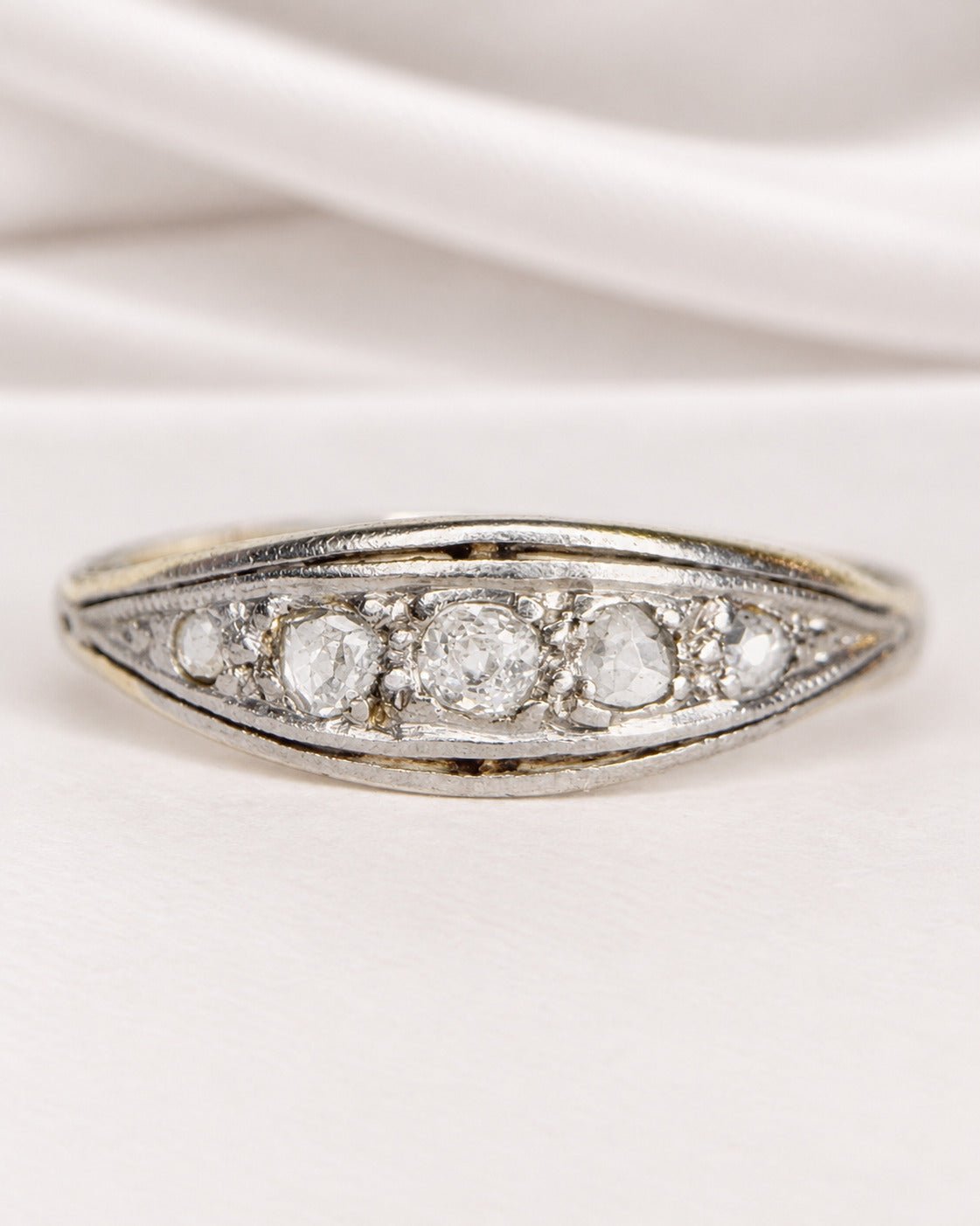 Bague Rivière Art-Déco Diamants "Louna" - Elliade Paris