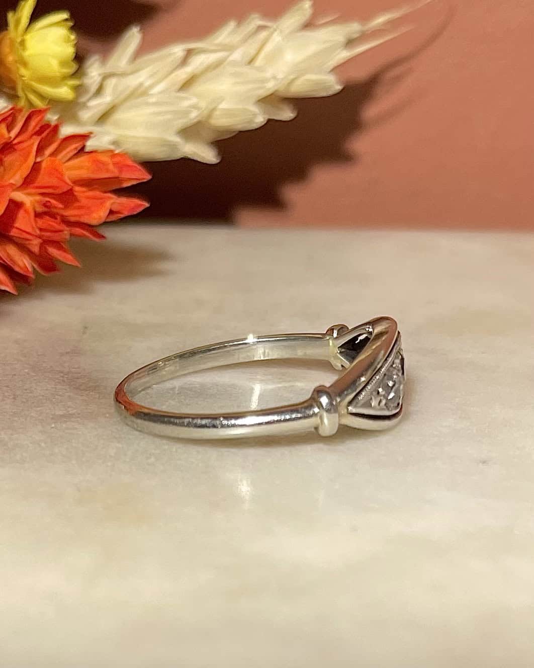 Bague Art-Déco Rivière Diamants 0.25 carat "Tiana"
