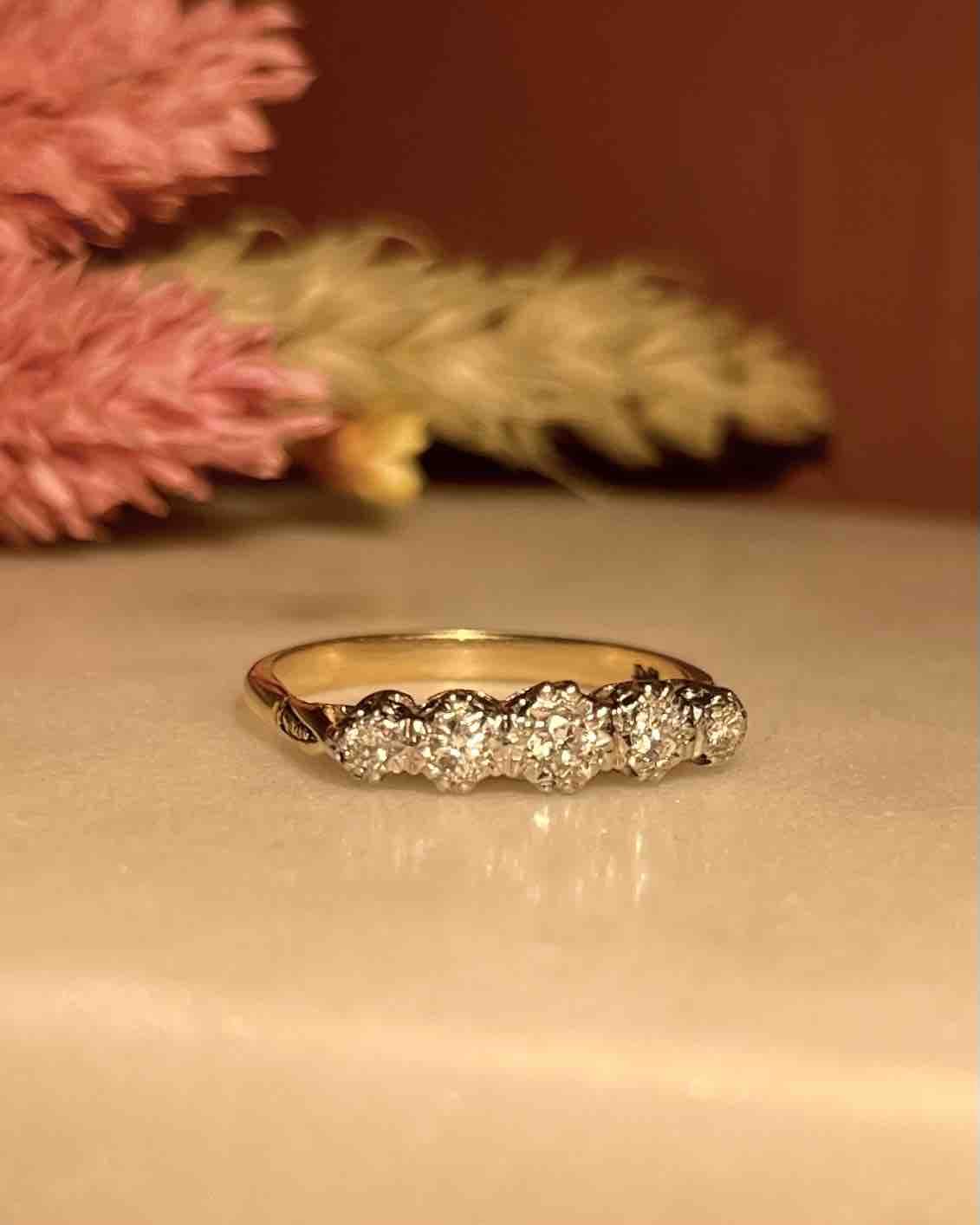 Bague Rivière Diamants 0.25 carat "Mahaud" - Elliade Paris