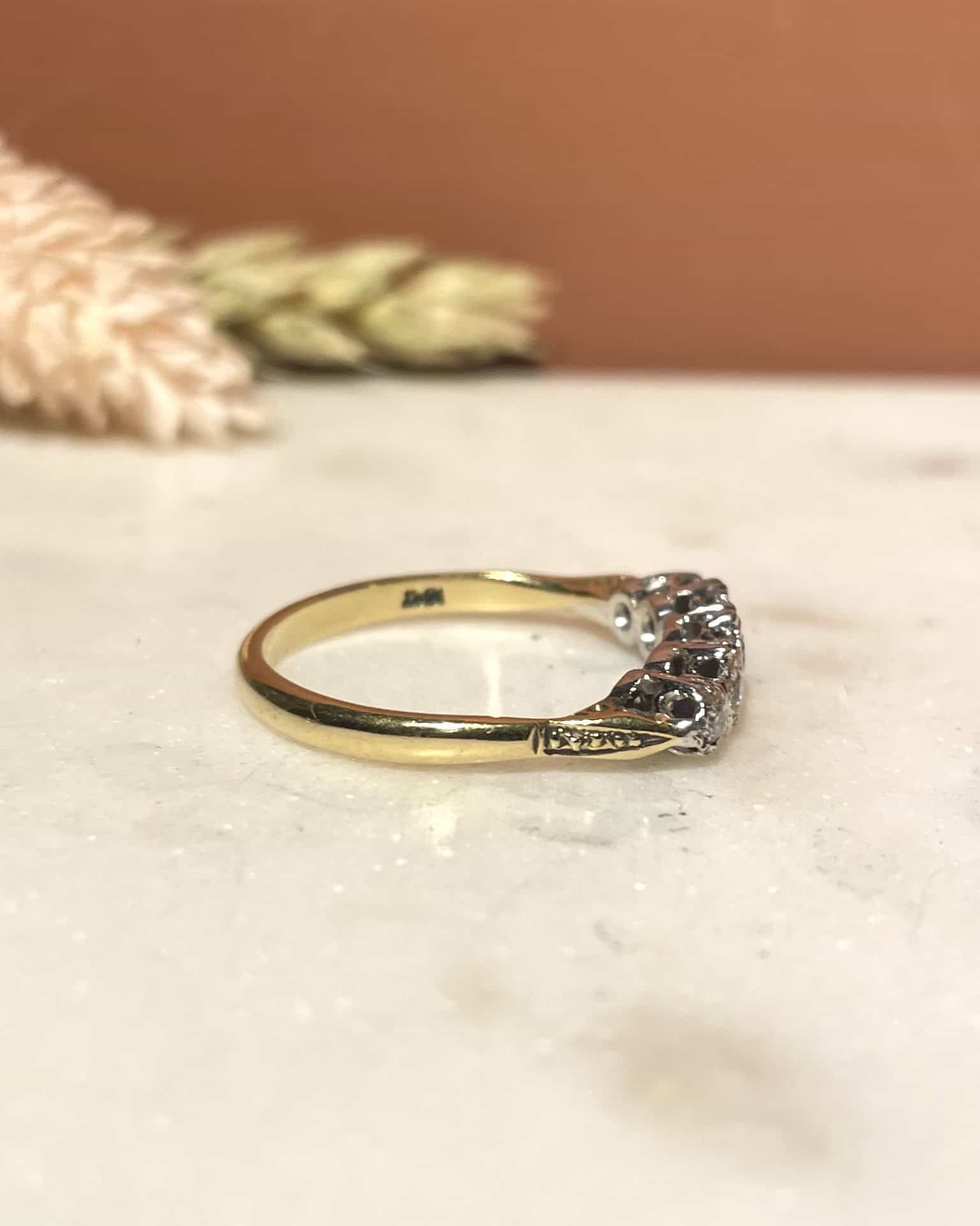 Bague Rivière Diamants 0.25 carat "Mahaud" - Elliade Paris