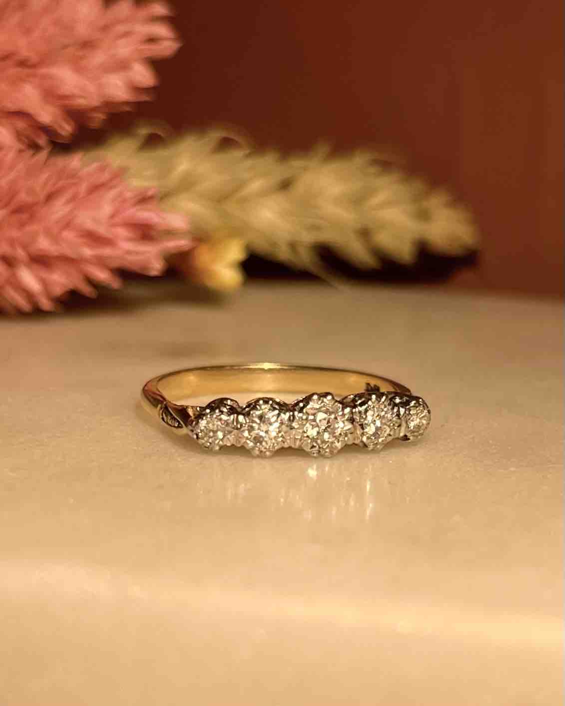 Bague Rivière Diamants 0.25 carat "Mahaud" - Elliade Paris
