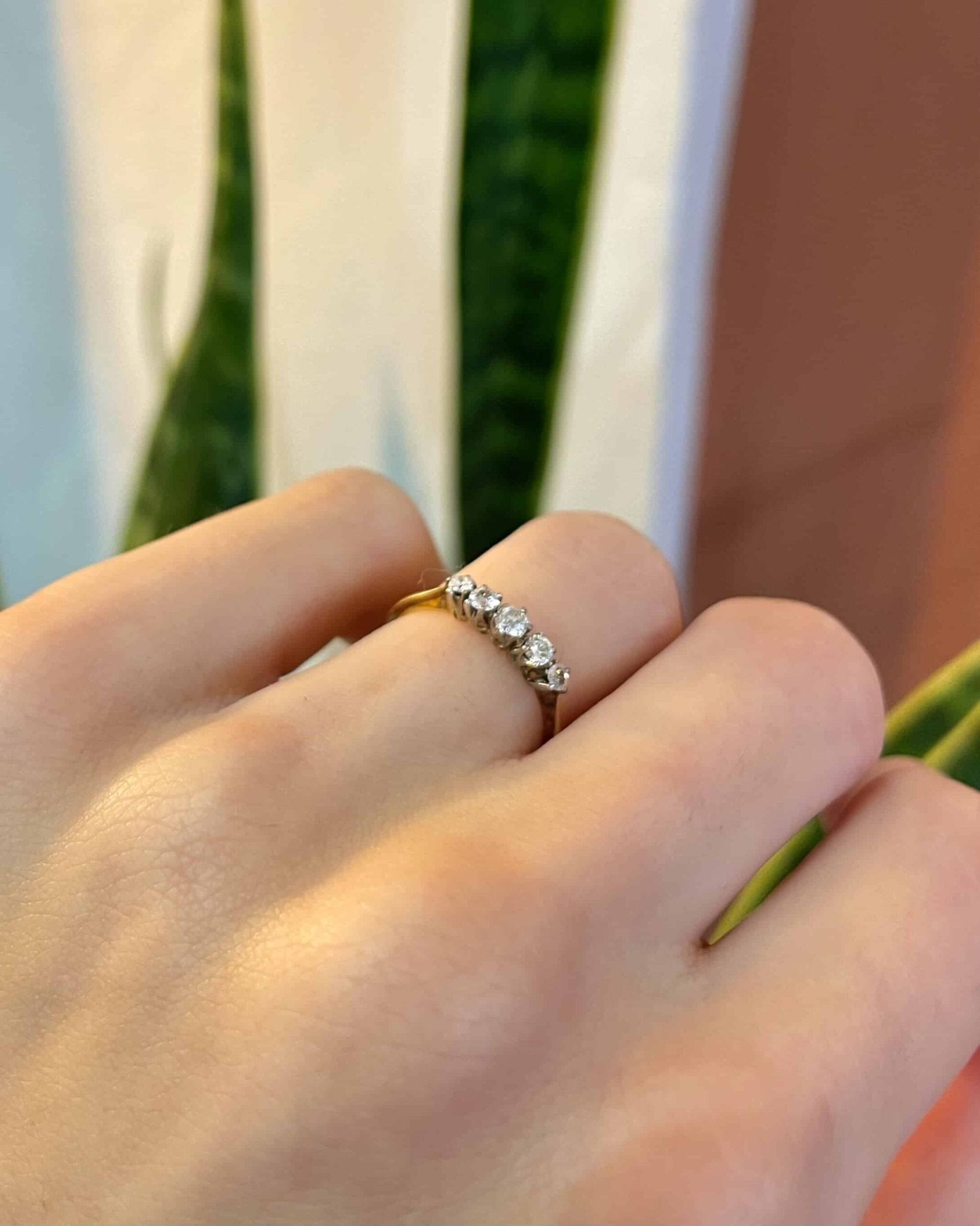 Bague Rivière Diamants 0.30 carat "Raven" - Elliade Paris