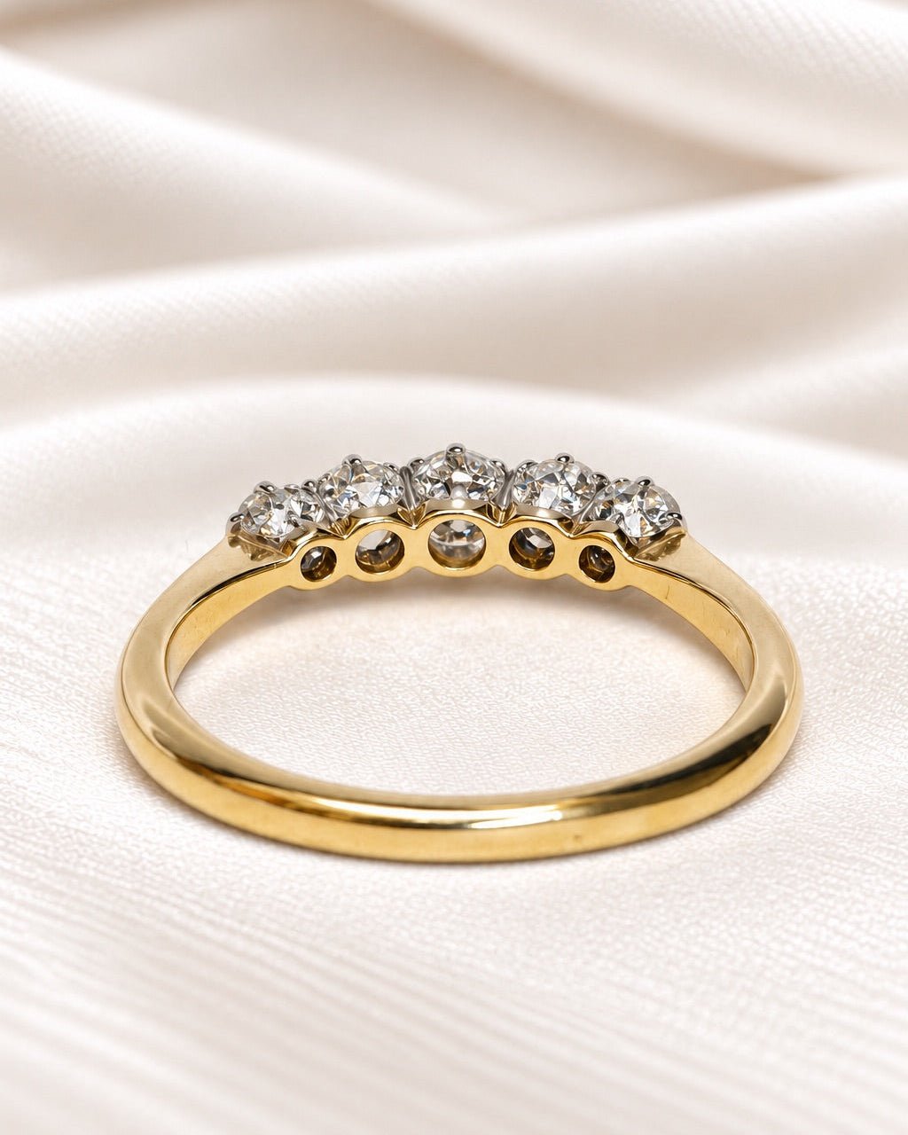 Bague Rivière Diamants 0.41 carat "Féline" - Elliade Paris