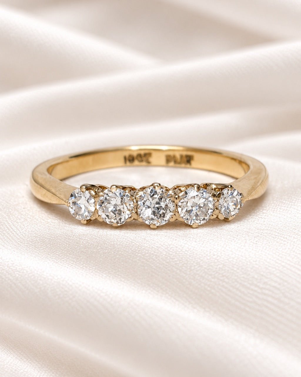 Bague Rivière Diamants 0.41 carat "Féline" - Elliade Paris