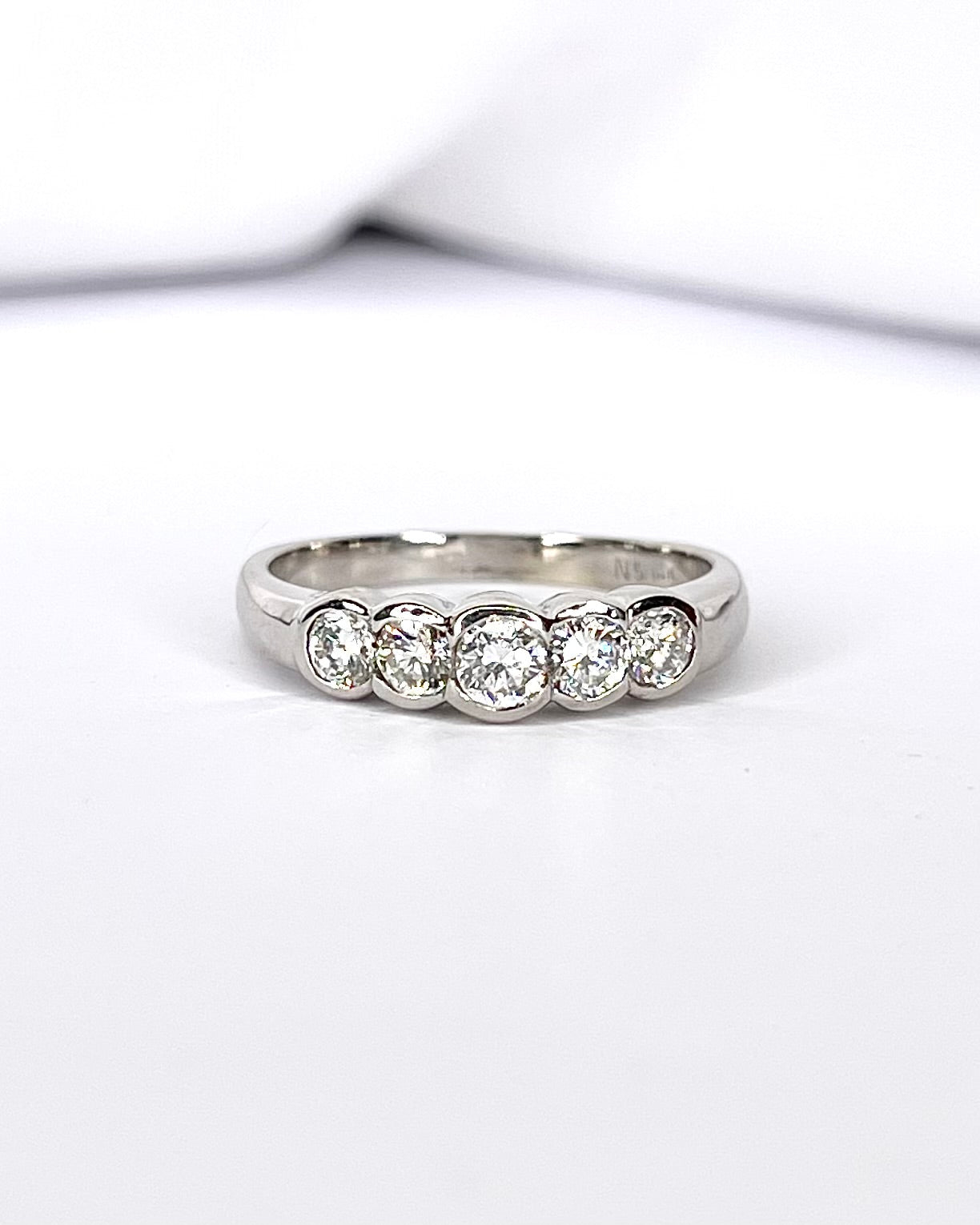 Bague Rivière Diamants 0.70 carat "Zina" - Elliade Paris