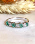 Bague Rivière Emeraudes & Diamants "Vanessa" - Elliade Paris