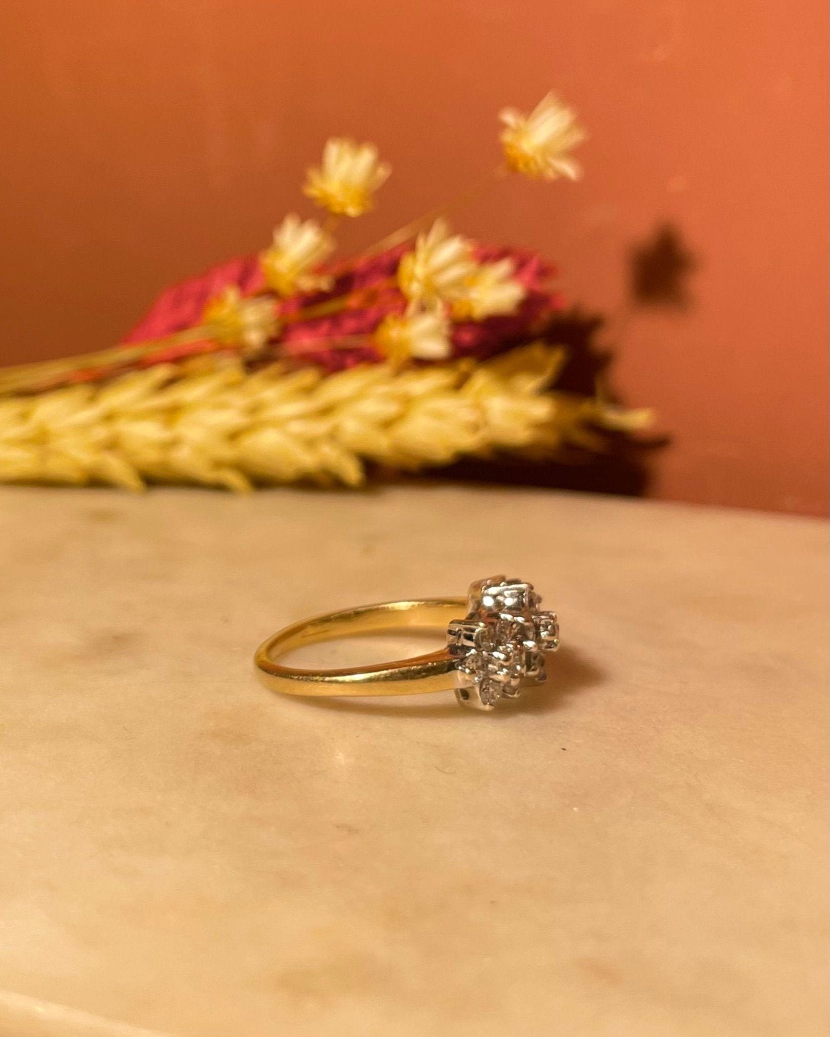 Bague Rivière Fleur 21 Diamants "Grace" - Elliade Paris