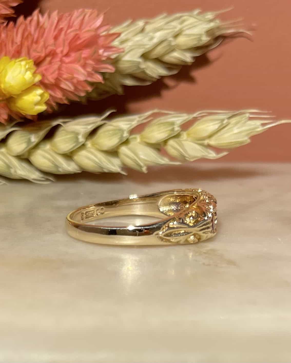Bague Rivière Grenats 0.35 carat "Marilou" - Elliade Paris