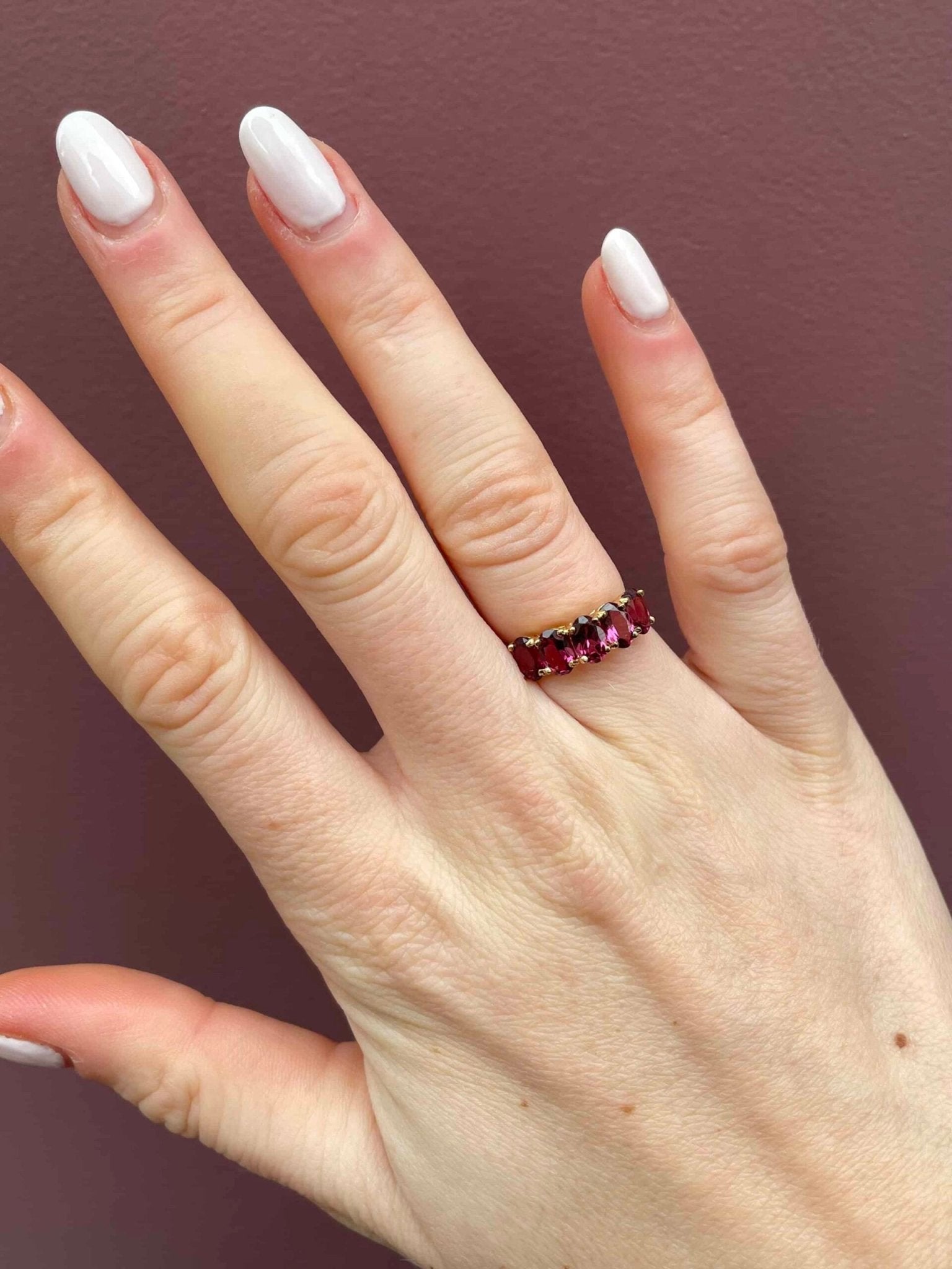 Bague Rivière Grenats 2.40 Carats "Marilou" - Elliade Paris