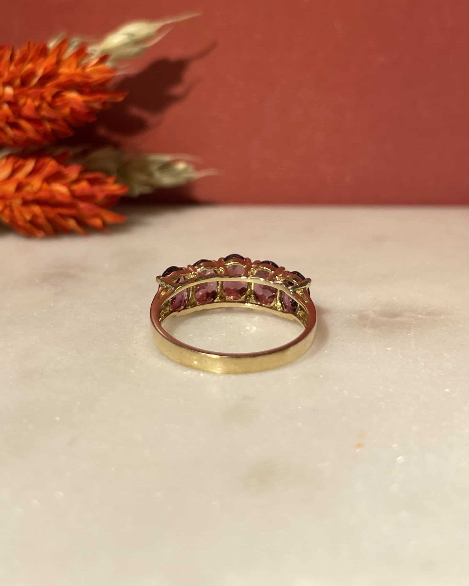 Bague Rivière Grenats 2.40 Carats "Marilou" - Elliade Paris