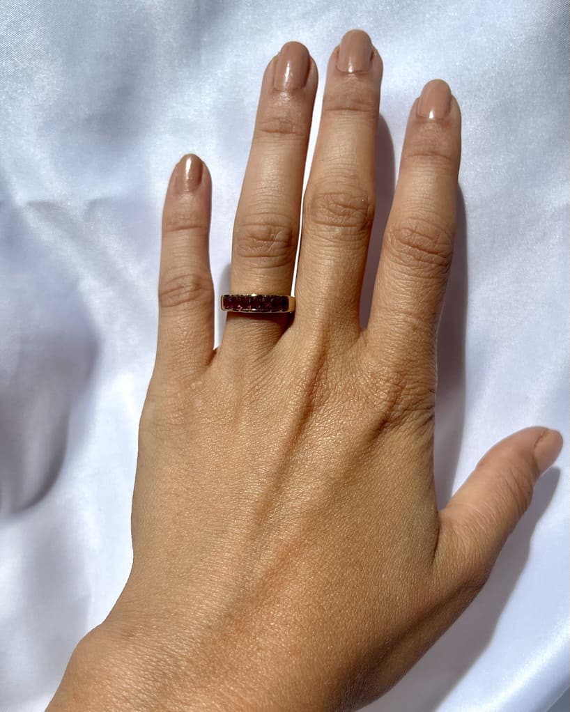 Bague rivière rubis "Emeline" - Elliade Paris