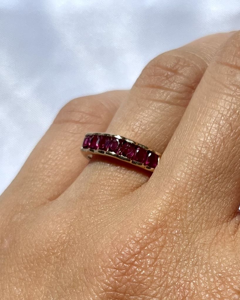 Bague rivière rubis "Emeline" - Elliade Paris