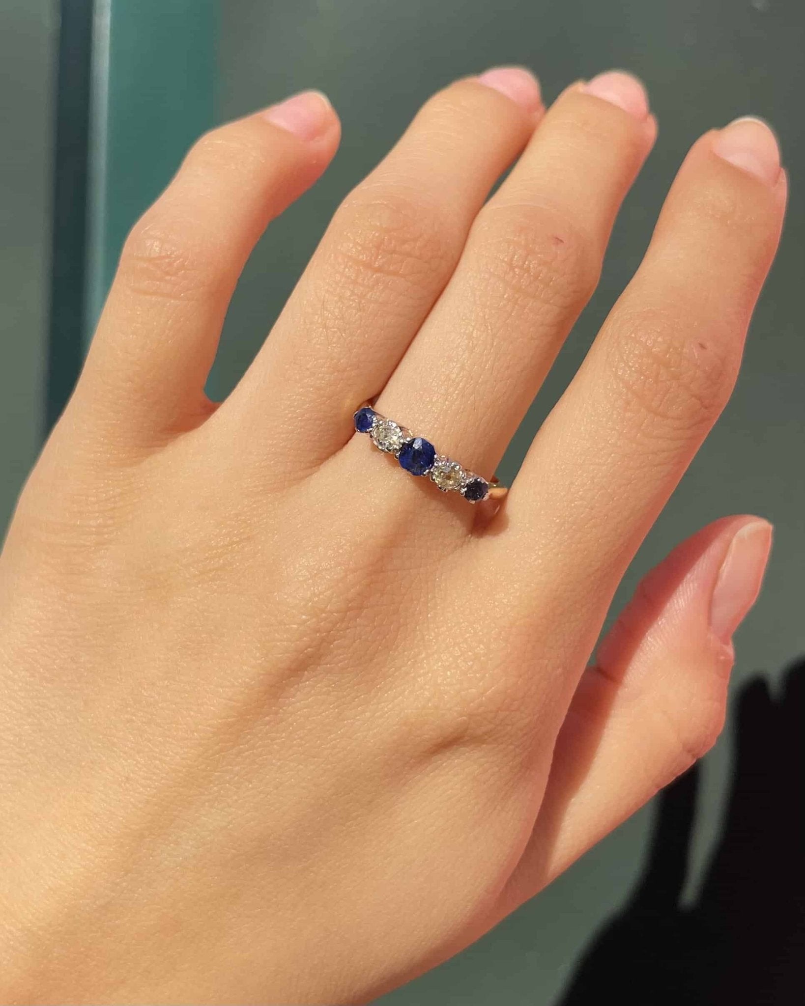 Bague Rivière Saphirs & Diamants "Rina" - Elliade Paris