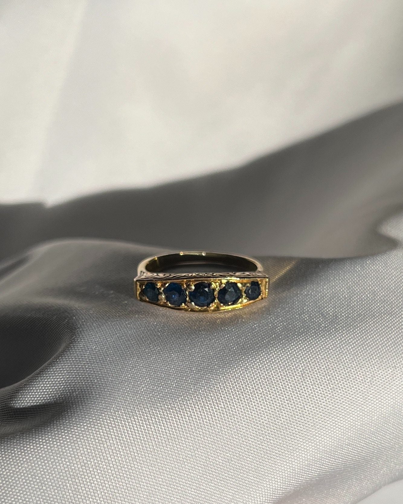 Bague rivière saphirs "Sarah" - Elliade Paris