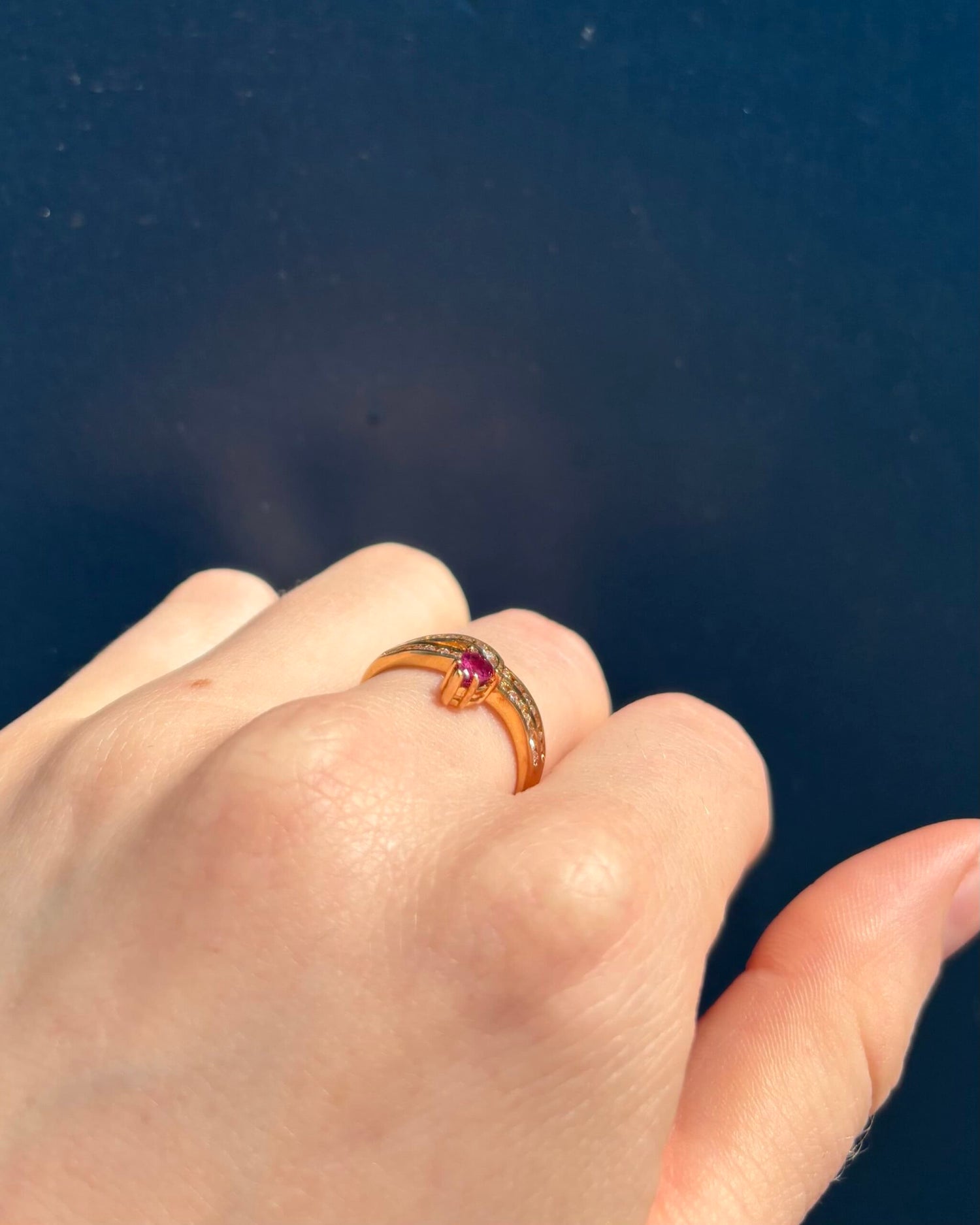 Bague Vintage Serpent Rubis et Diamants "Jihane"