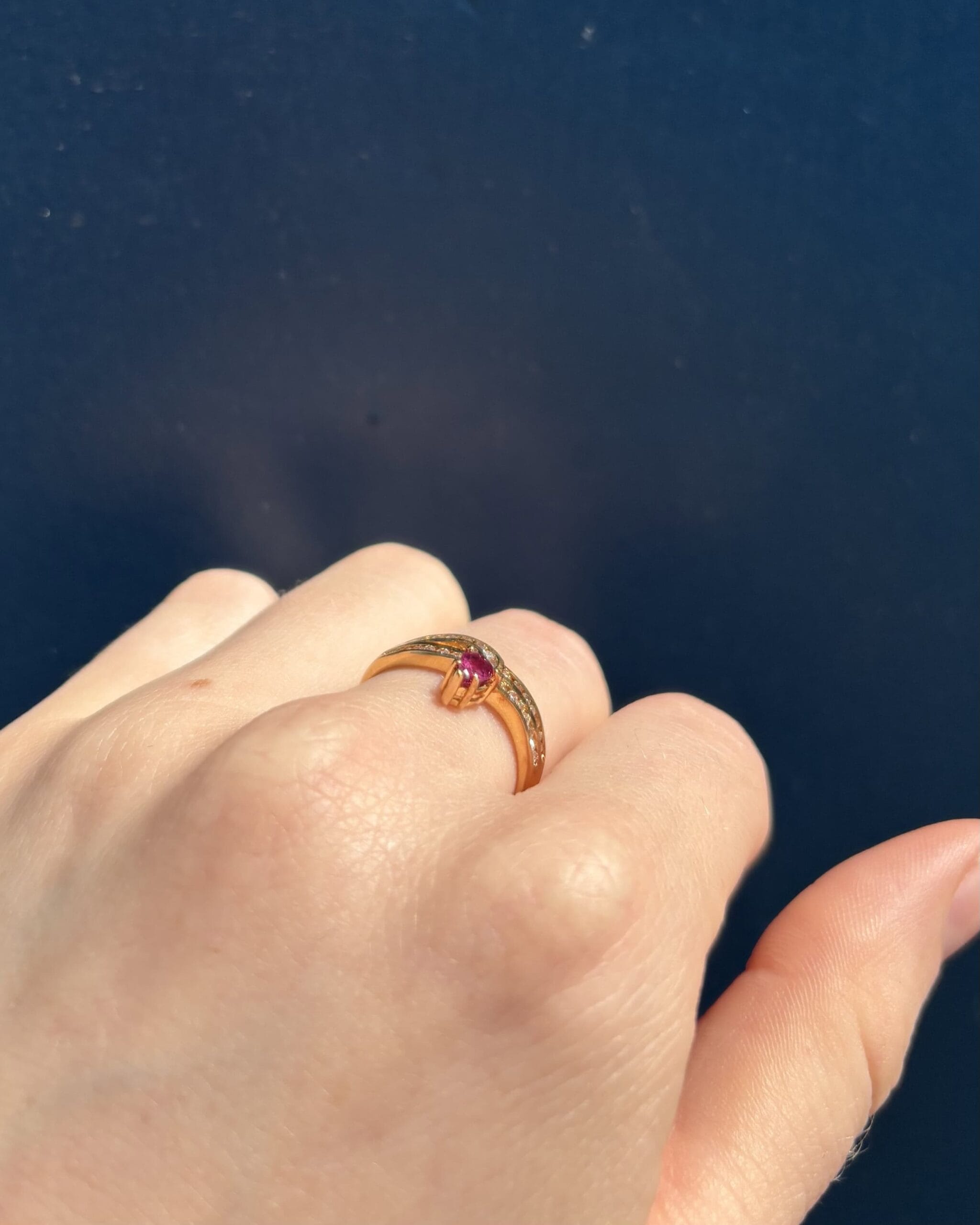 Bague Vintage Serpent Rubis et Diamants "Jihane"