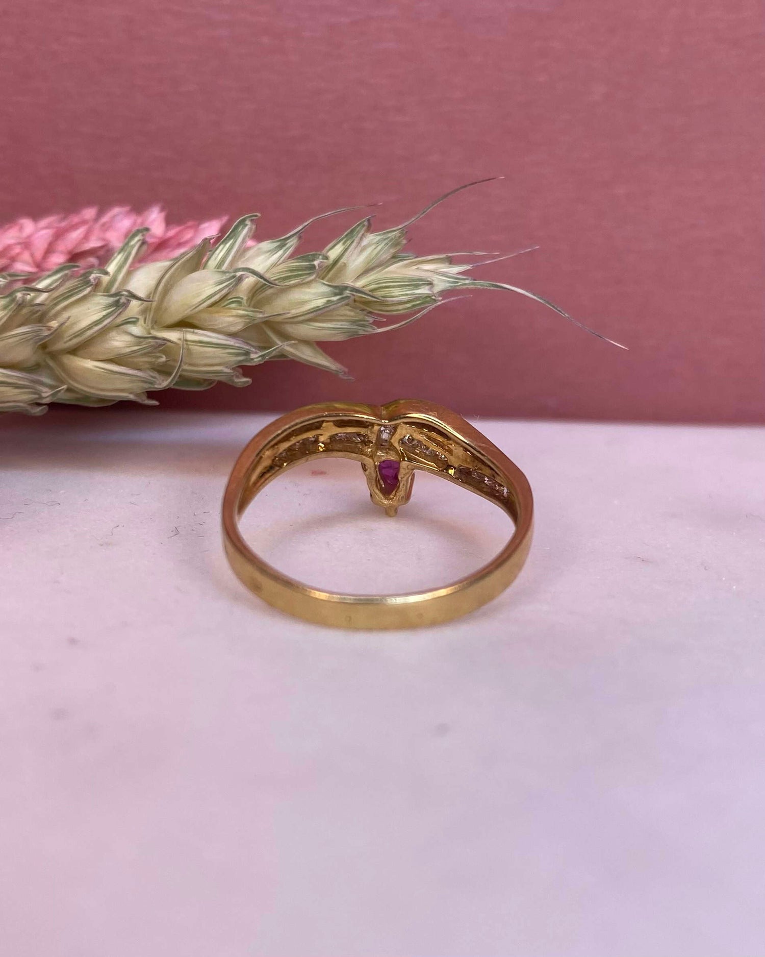 Bague Vintage Serpent Rubis et Diamants "Jihane"