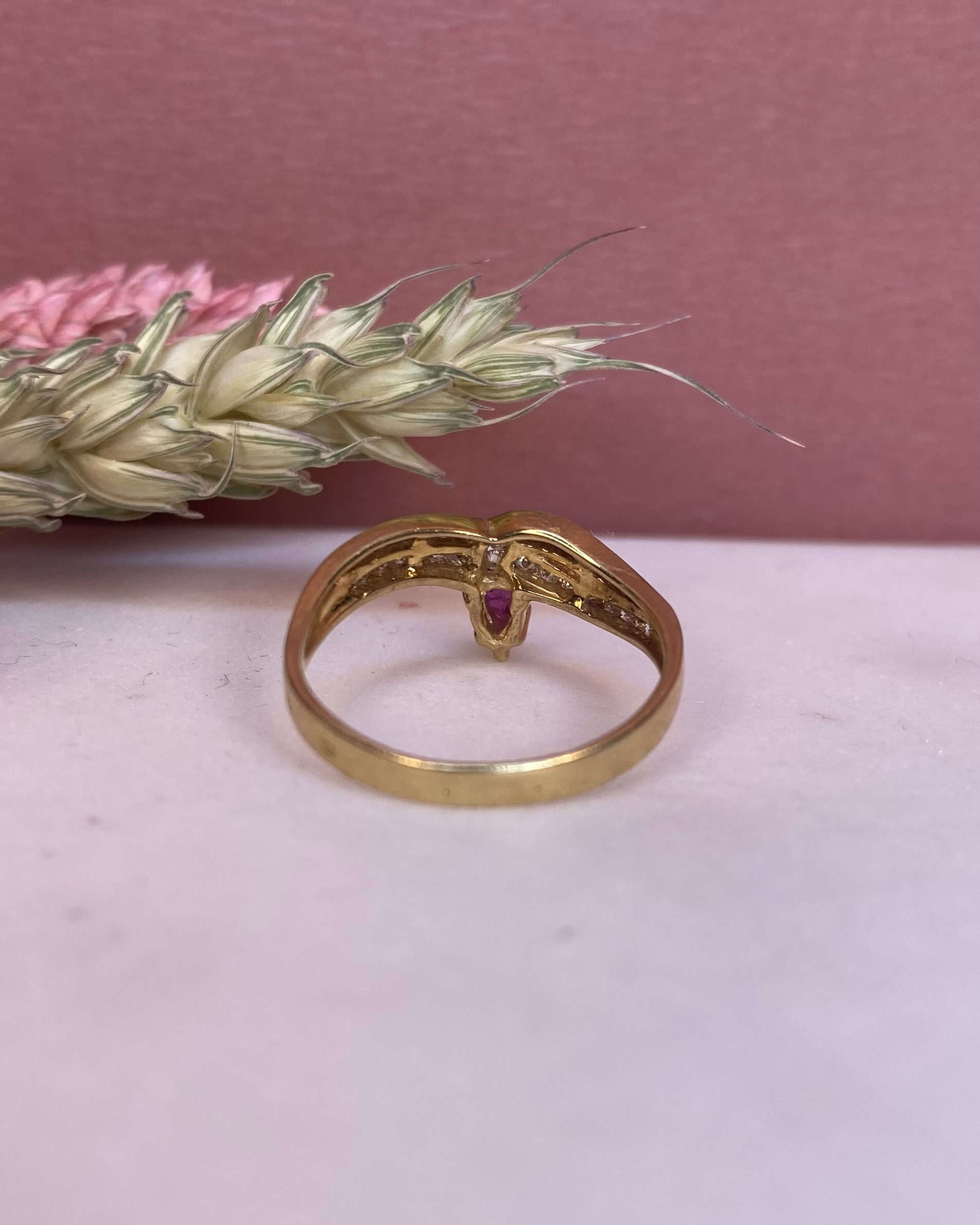 Bague Vintage Serpent Rubis et Diamants "Jihane"