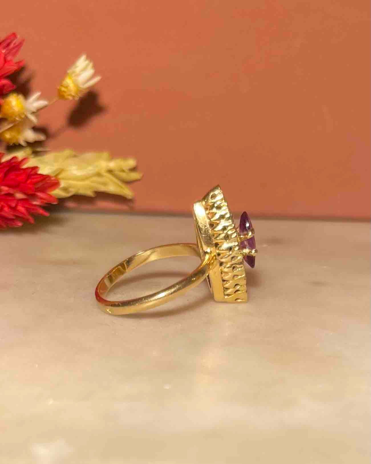 Bague Marquise Rubis & Diamants "Rebecca"